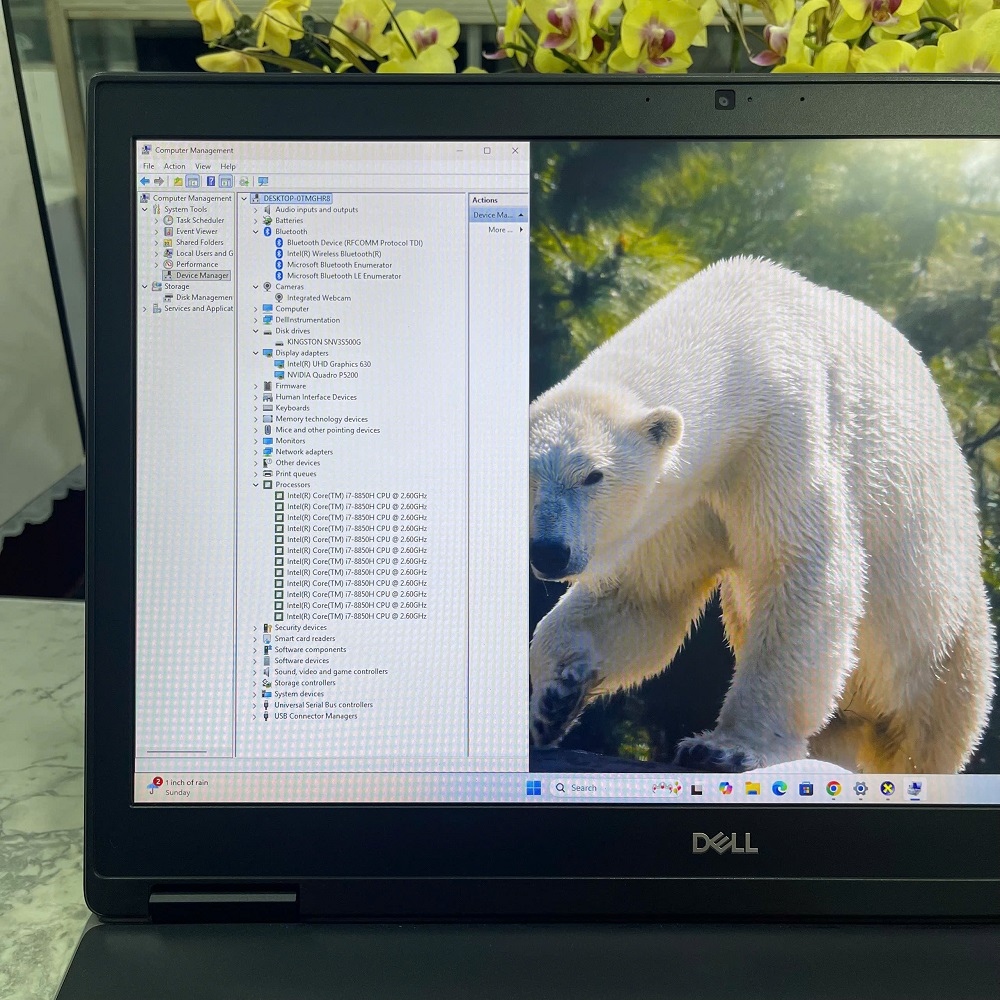 Dell Precision 7730 CORE I7-8850H RAM 32GB SSD 512GB Quadro P5200 MÀN HÌNH : 17.3''FHD IPS