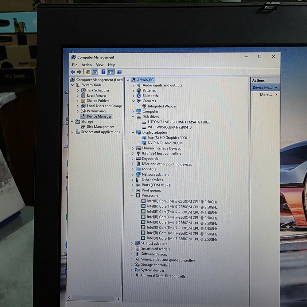 Dell Precision M4600 CORE I7-2860QM RAM 16GB SSD 128GB VÀ 500GB NVIDIA Quadro 2000M MÀN HÌNH : 15.6 INCH FullHD IPS 