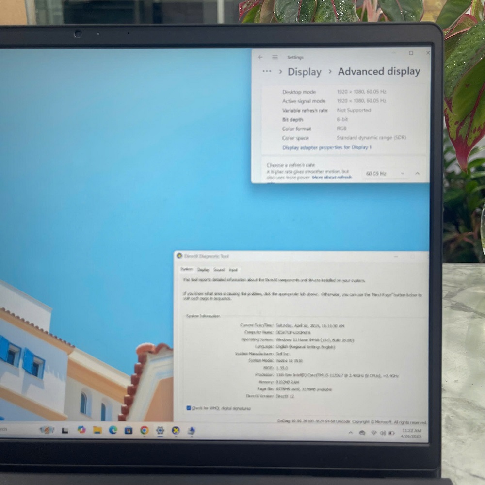 Dell Vostro 15 3510 CORE™ I5-1135G7 RAM 8GB SSD 256GB NVIDIA MX350 2GB MÀN HÌNH : 15.6 Inch IPS