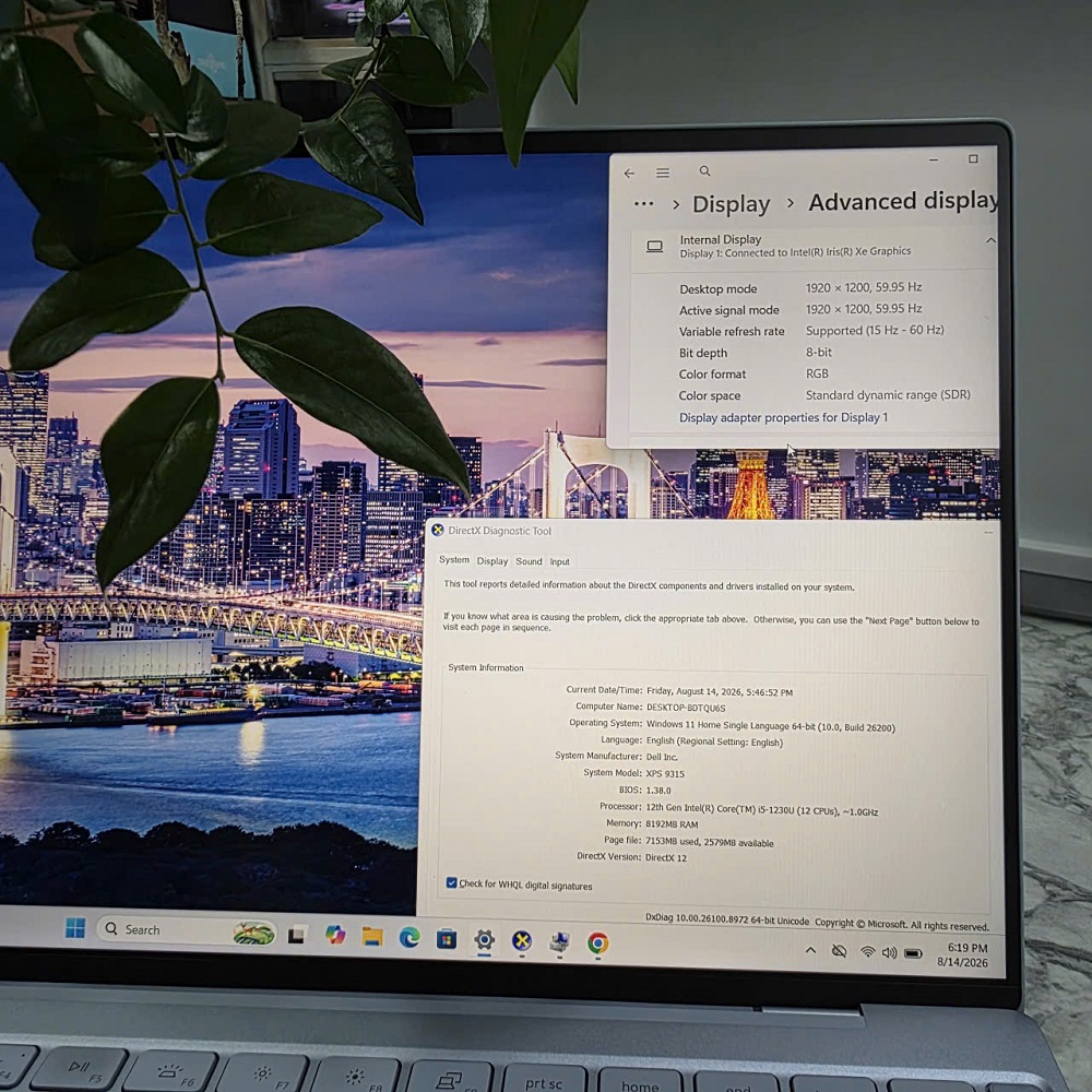 DELL XPS 9315 MÀU XANH (Sky) CORE I5-1230U RAM 8GB SSD 512GB MÀN HÌNH : 13.4 Inch FHD+