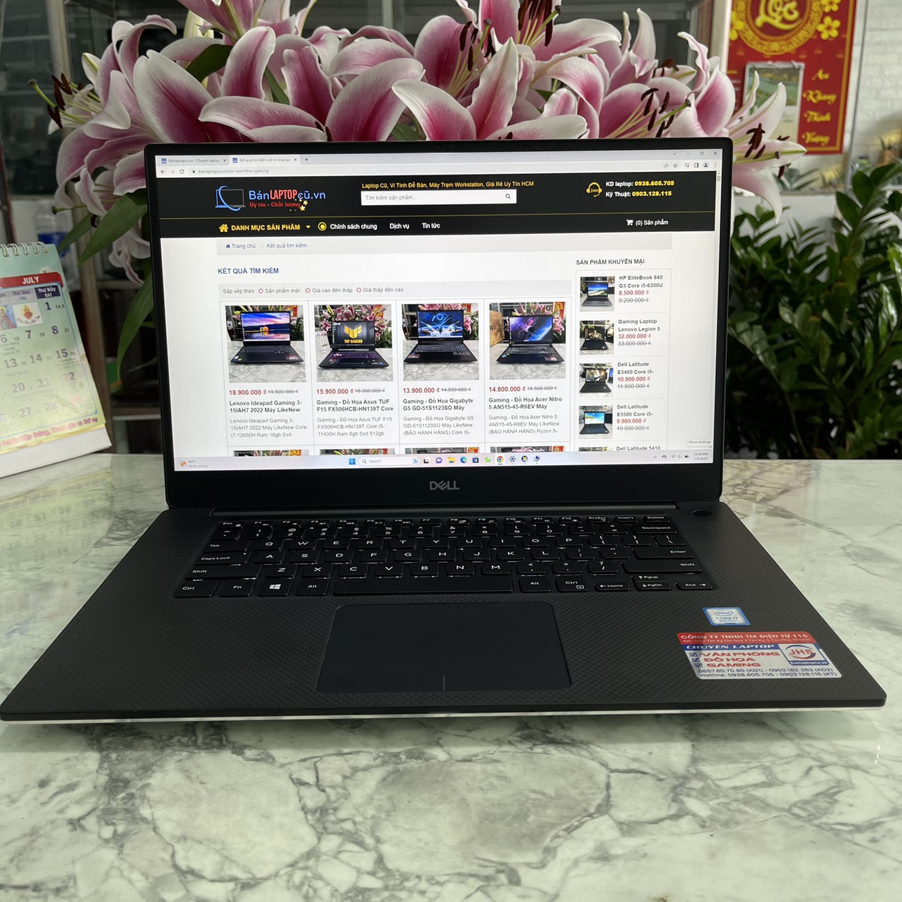  Dell XPS 15 7590 Core I7-9750H Ram 16gb Ssd 512gb Card RTX 1650 4GB Màn Hình 15.6''Inch Fhd