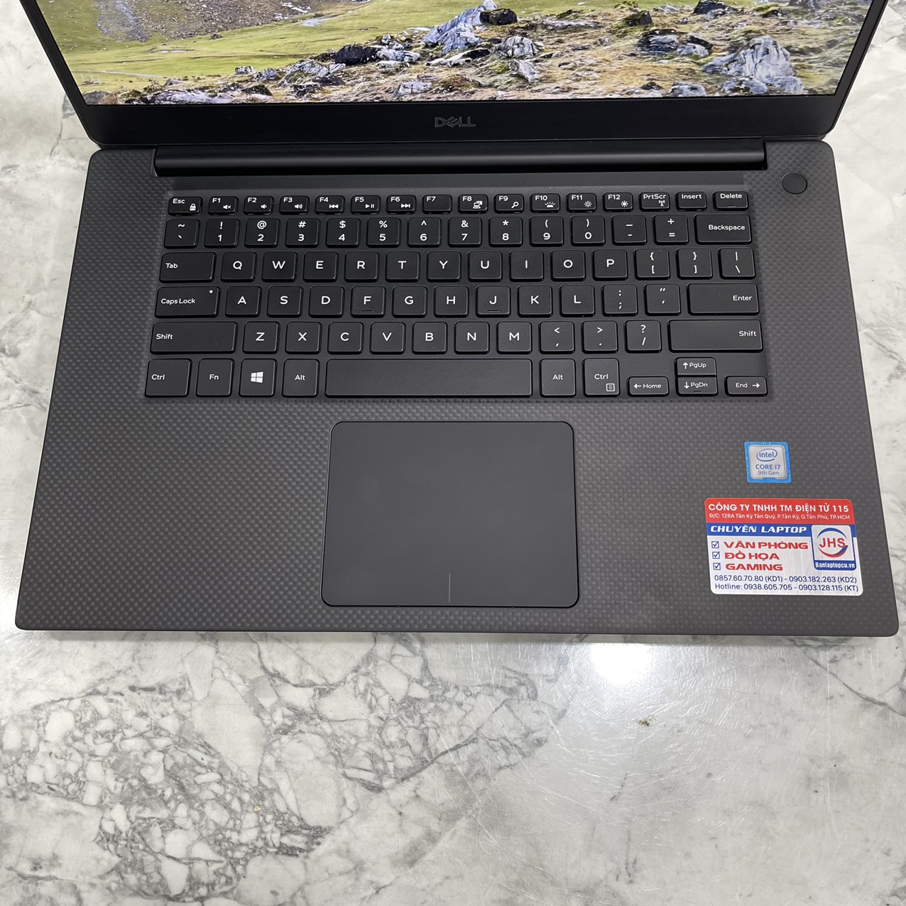  Dell XPS 15 7590 Core I7-9750H Ram 16gb Ssd 512gb Card RTX 1650 4GB Màn Hình 15.6''Inch Fhd