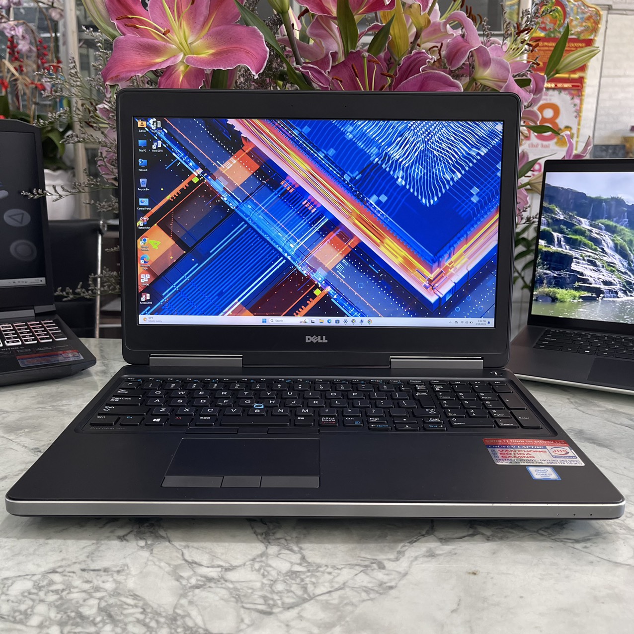 Đồ Họa - Gaming Dell Precision 7520  Core i7-6820HQ Ram 16Gb Ssd 256Gb và 500Gb Hdd Nvidia QuadroM2200 Màn Hình 15.6″ Fhd IPS