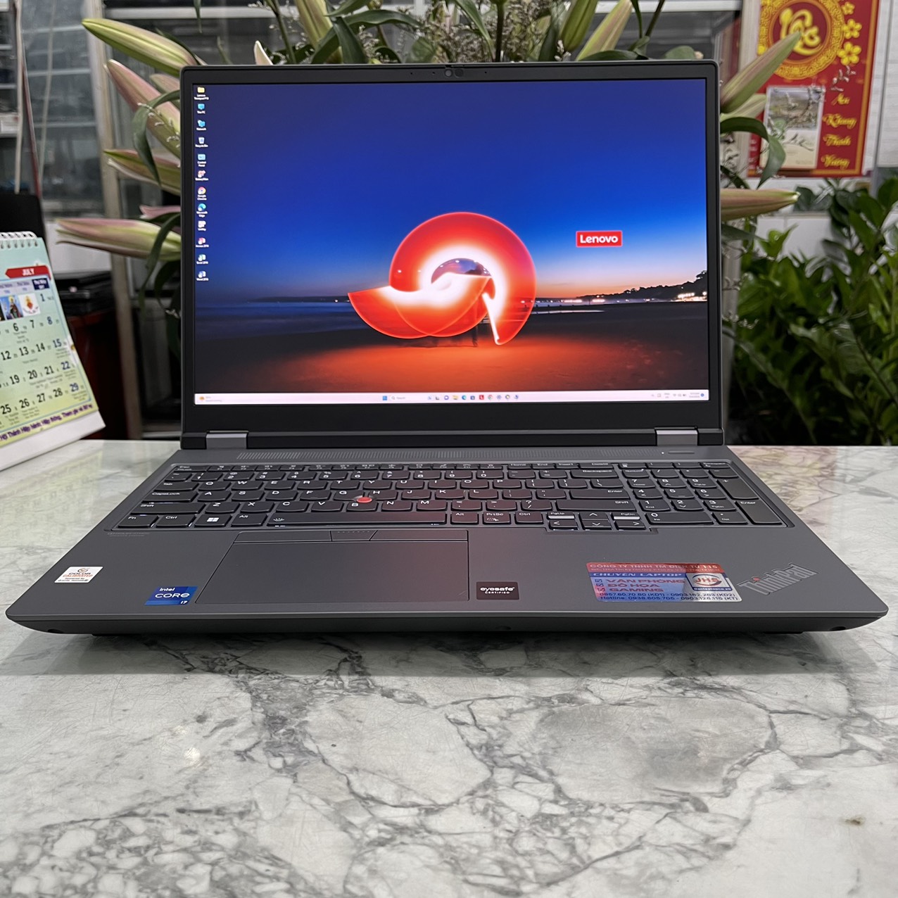 Đồ Họa - Gaming Lenovo ThinkPad P16 Gen1 Core I7-12850HX Ram 64gb Ssd 1.000gb Và 500gb Ssd  Card RTX A3000 12GB GDDR6  Màn Hình 16" QHD.