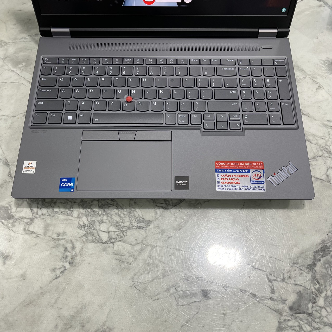 Đồ Họa - Gaming Lenovo ThinkPad P16 Gen1 Core I7-12850HX Ram 64gb Ssd 1.000gb Và 500gb Ssd  Card RTX A3000 12GB GDDR6  Màn Hình 16" QHD.