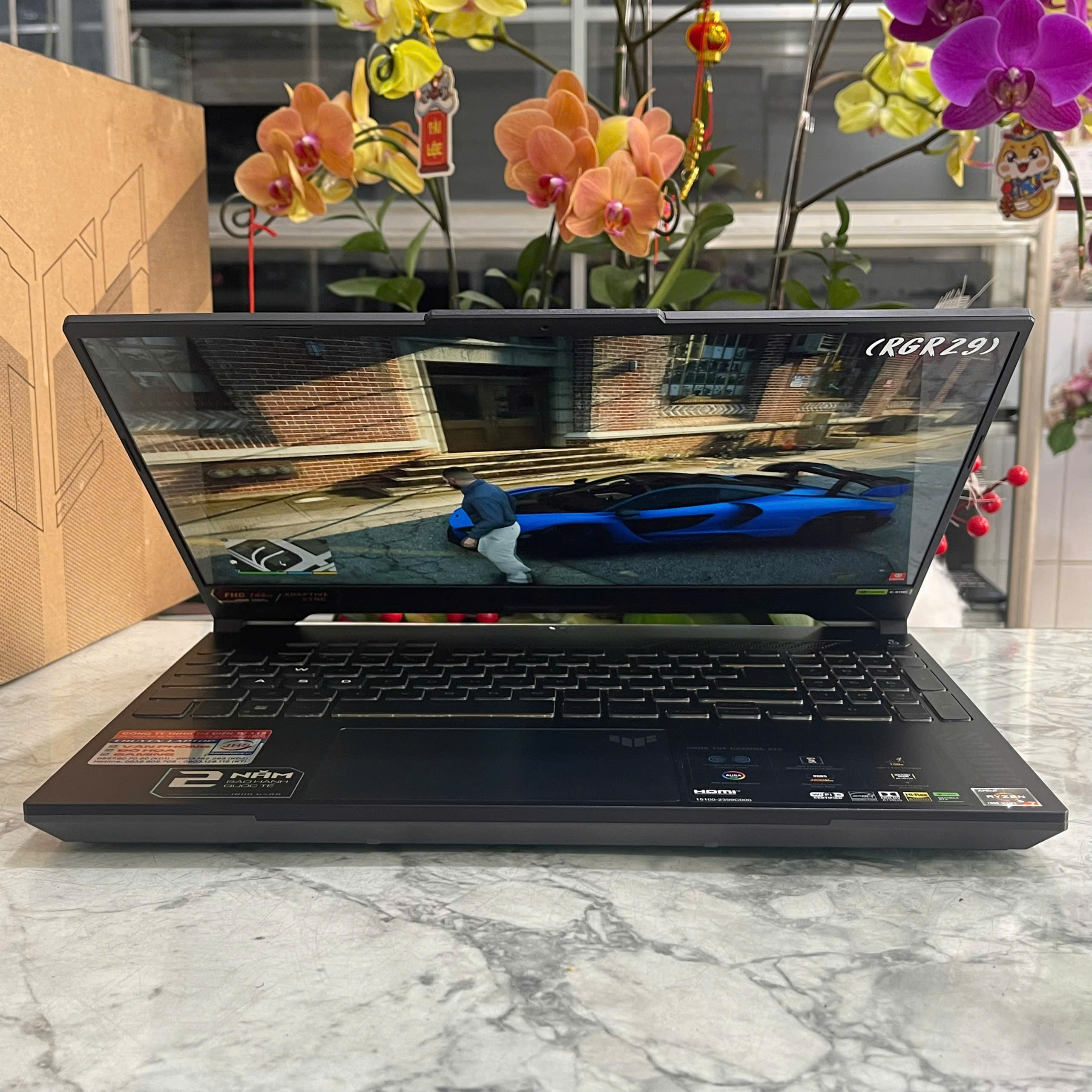  Gaming Asus TUF A15 FA507NV (Máy LikeNew-Còn Bảo Hành Hãng) Ryzen 7-7735HS Ram 8GB Ssd 512GB Card RTX 4060 8GB Màn Hình 15.6 FHD IPS, 100% sRGB & 144Hz