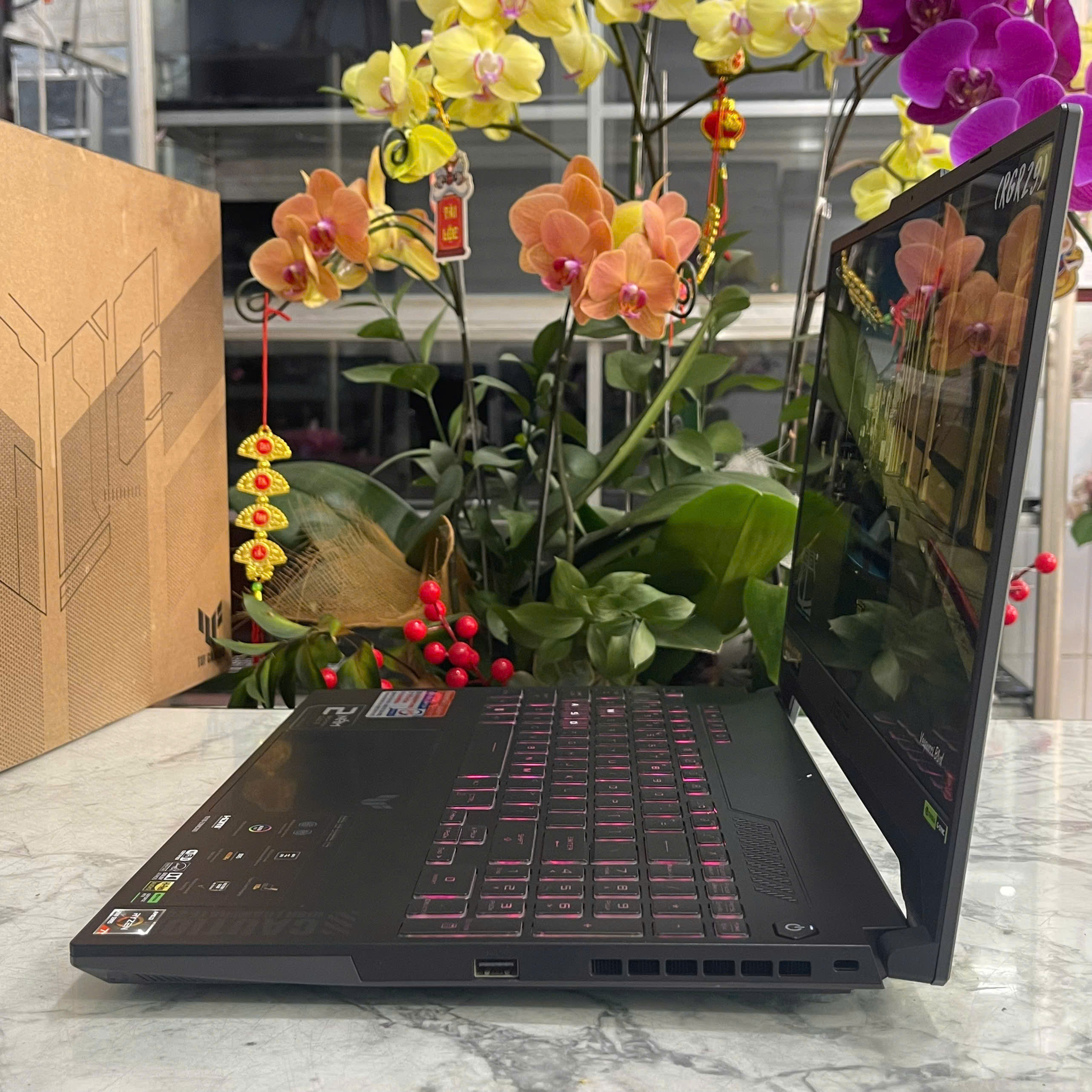  Gaming Asus TUF A15 FA507NV (Máy LikeNew-Còn Bảo Hành Hãng) Ryzen 7-7735HS Ram 8GB Ssd 512GB Card RTX 4060 8GB Màn Hình 15.6 FHD IPS, 100% sRGB & 144Hz