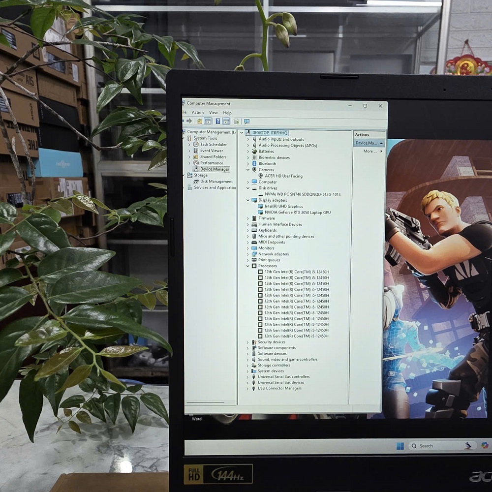 Gaming - Đồ Họa ACER Aspire 7 A715 76G 5806 CORE I5-12450H RAM 16GB SSD 512GB RTX 3050 4GB GDDR6 MÀN HÌNH : 15.6''IPS 144Hz
