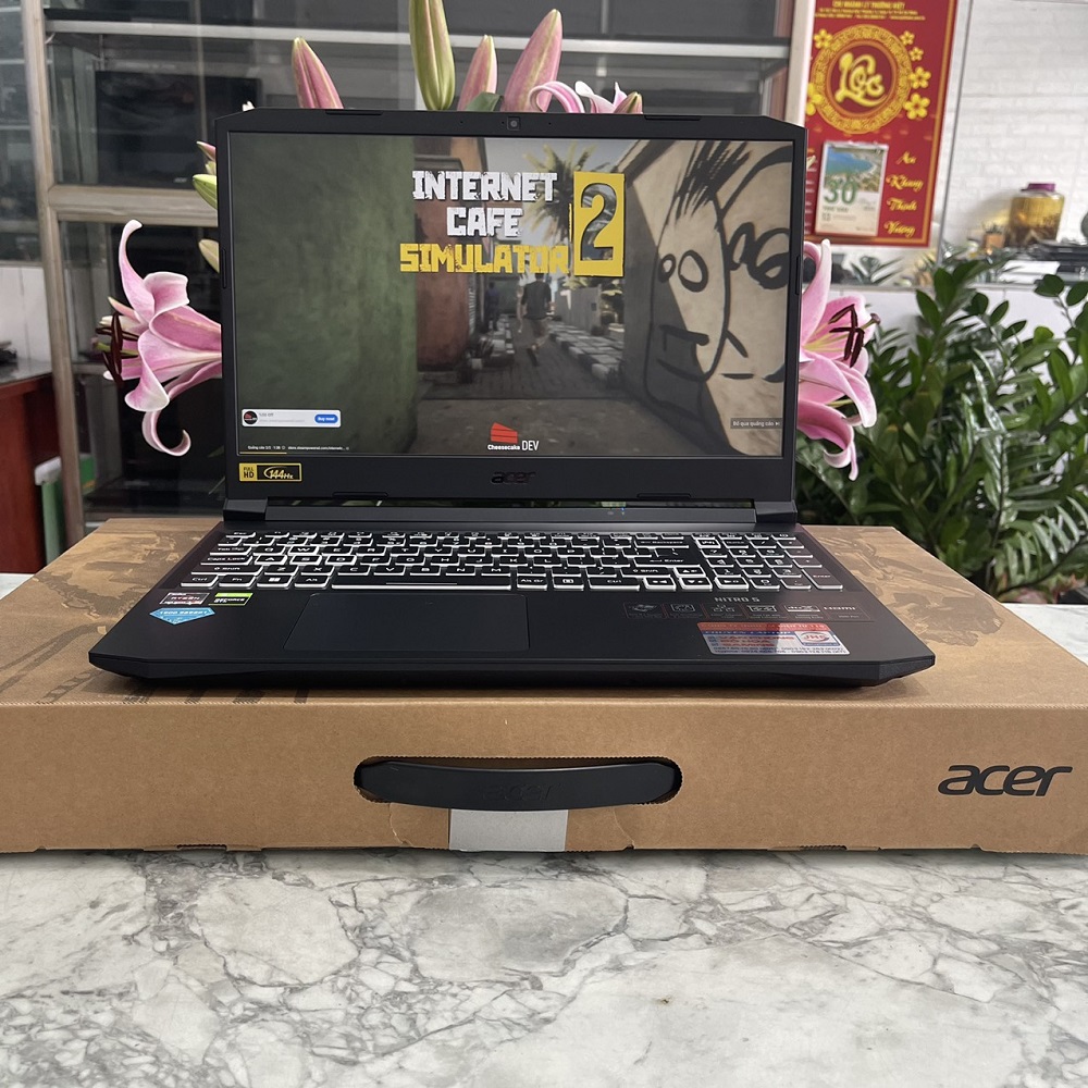 Gaming - Đồ Họa Acer Nitro 5 AN515-45-R6EV Ryzen 5-5600H SSD 512GB RAM 8GB GTX 1650 4GB MÀN HÌNH : 15.6''Inch IPS 144Hz
