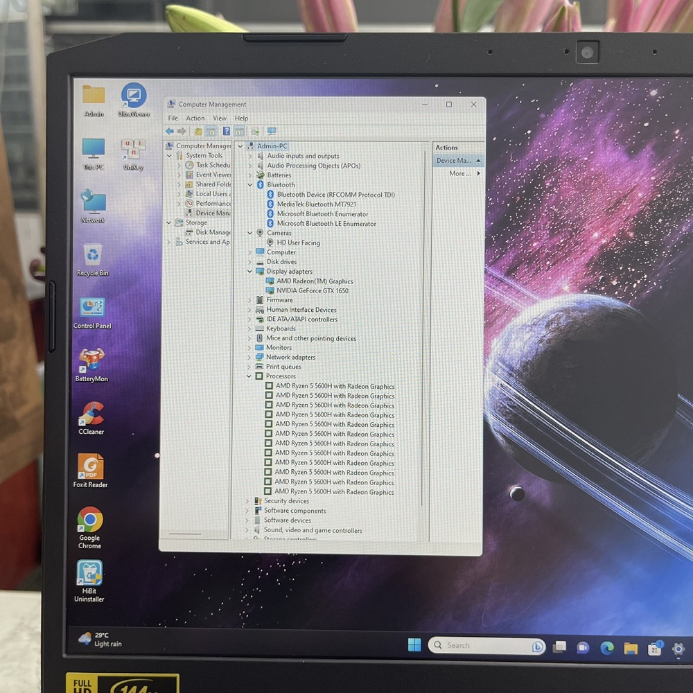 Gaming - Đồ Họa Acer Nitro 5 AN515-45-R6EV Ryzen 5-5600H SSD 512GB RAM 8GB GTX 1650 4GB MÀN HÌNH : 15.6''Inch IPS 144Hz
