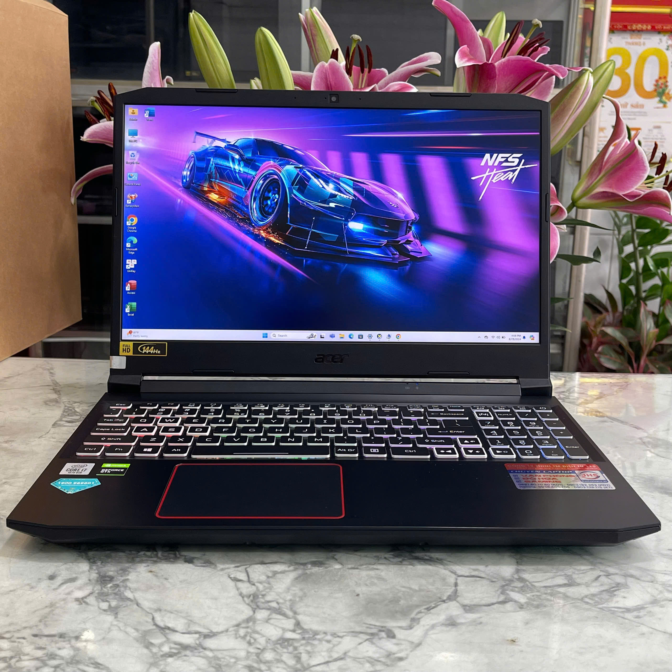 Gaming - Đồ Họa  Acer Nitro 5 AN515-55-77P9  Core I7-10750H Ram 8gb Ssd 512gb Nvidia GTX 1650Ti 4GB Màn Hình 15.6″ FHD IPS 144Hz.