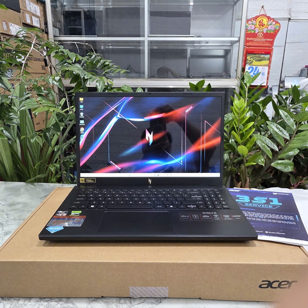 Gaming - Đồ Họa Acer Nitro V 15 ANV15-41-R1JY RYZEN 5-6600H RAM 16GB SSD 512GB RTX 3050 6GB MÀN HÌNH : 15.6'' IPS 165Hz