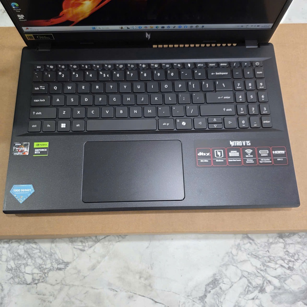 Gaming - Đồ Họa ACER Nitro V 15 ANV15-41-R2UP Máy LikeNew-Bảo Hành Hãng RYZEN 5-6600H RAM 16GB SSD 512GB RTX 2050 4GB GDDR6 MÀN HÌNH : 15.6''IPS 165Hz.