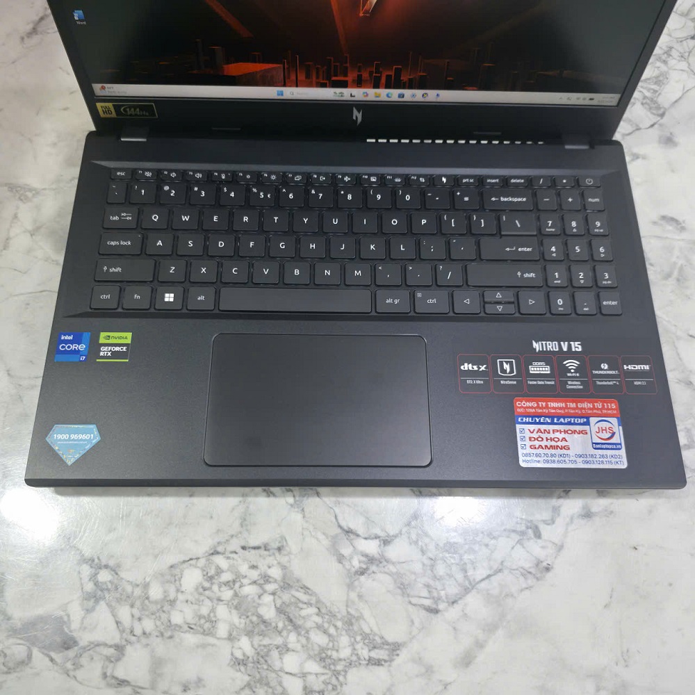 Gaming - Đồ Họa Acer Nitro V ANV15-51-71VS Core I7-13620H RAM 16GB SSD 512GB RTX™ 2050 MÀN HÌNH : 15.6 Inch FHD IPS 144Hz 45%NTSC