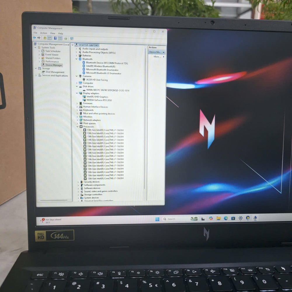 Gaming - Đồ Họa Acer Nitro V ANV15-51-71VS Core I7-13620H RAM 16GB SSD 512GB RTX™ 2050 MÀN HÌNH : 15.6 Inch FHD IPS 144Hz 45%NTSC