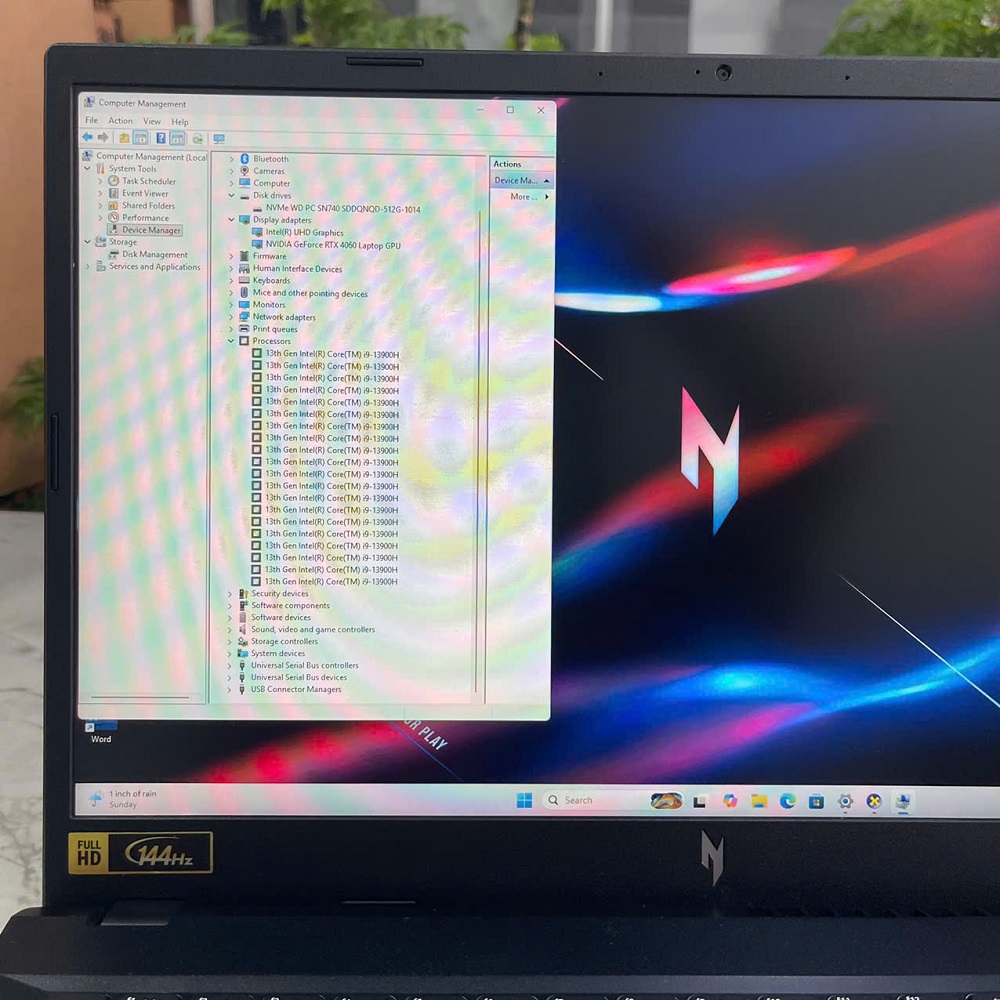Gaming - Đồ Họa Acer Nitro V ANV15-51-91T5 CORE I9-13900H RTX4060 8GB GDDR6 RAM 16GB SSD 512GB MÀN HÌNH : 15.6 Inch FHD IPS 144Hz