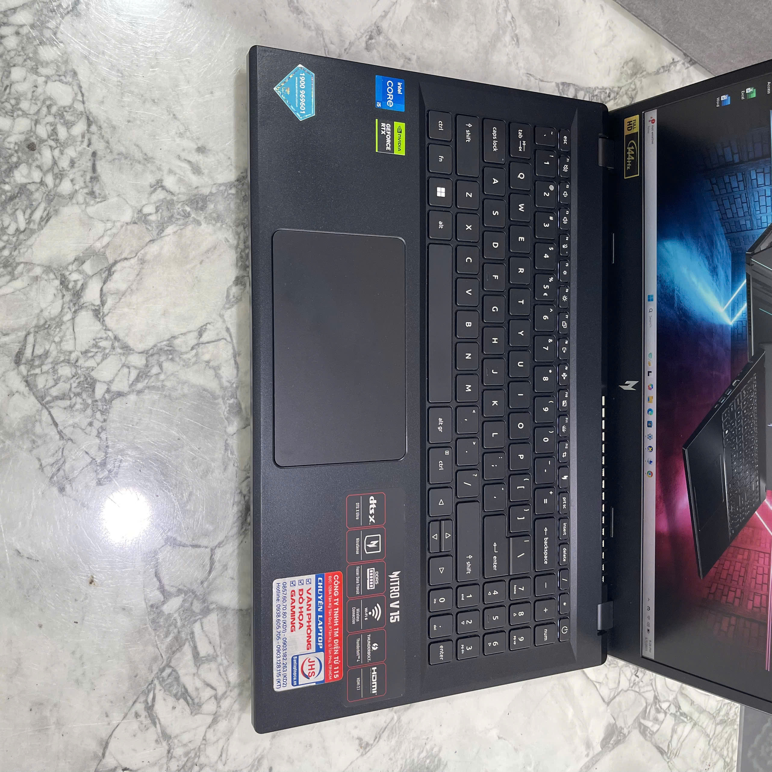 Gaming - Đồ Họa Acer Nitro V ANV15-51 Core I5-13420H Ram 16GB Ssd 512GB RTX™ 2050 Màn Hình : 15.6 Inch FHD IPS 144Hz 45%NTSC