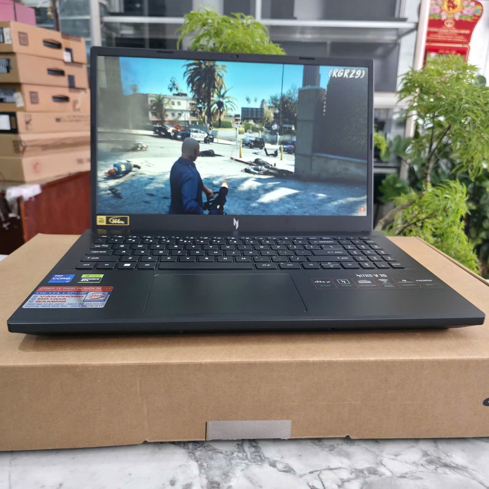 Gaming - Đồ Họa Acer Nitro V ANV15-51 Máy LikeNew RTX™ 4050 6GB GDDR6 CORE I7-13620H RAM 16GB SSD 512GB MÀN HÌNH : 15.6 Inch FHD IPS 144Hz