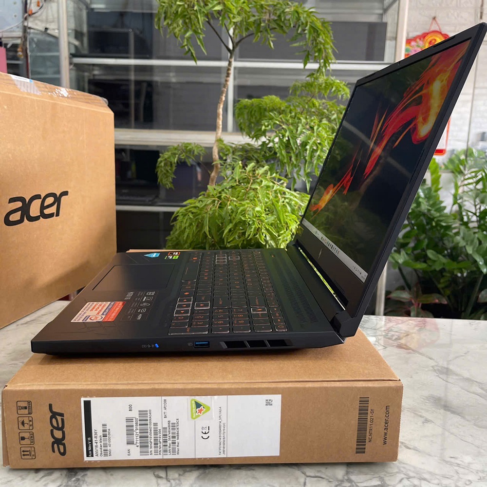 Gaming - Đồ Họa Acer Nitro V ANV16-41-R36Y (Máy LikeNew-Còn Bảo Hành Hãng 8/2028) RYZEN 7 8845HS RAM 16GB SSD 512GB RTX™ 4050 6GB MÀN HÌNH : 116 INCH WUXGA