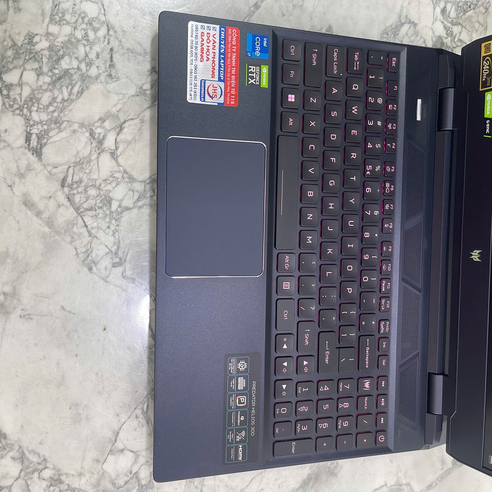 Gaming - Đồ họa Acer Predator Helios 300 PH315-55-795C CORE I7-12700H RAM 32GB SSD 1.000GB RTX 3070Ti (8GB) MÀN HÌNH : 15.6'' 2K 240Hz