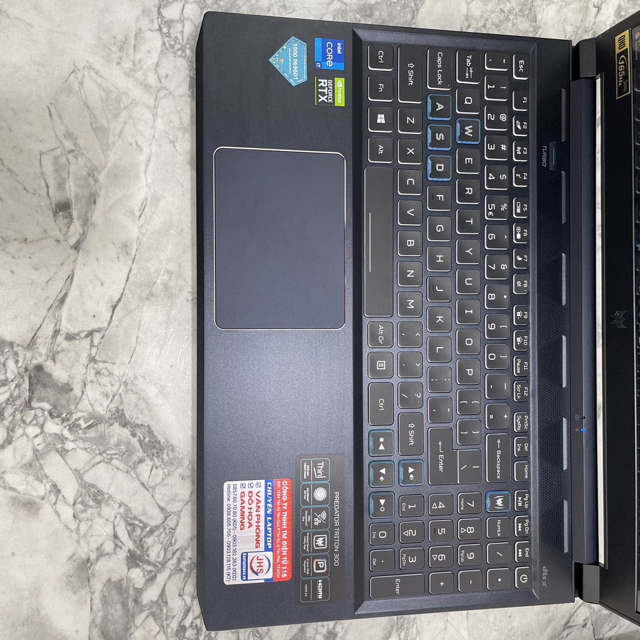 Gaming-Đồ họa Acer Predator Triton 300 PT315-53-71DJ MÁY LIKENEW (CÒN BẢO HÀNH HÃNG) Core i7-11800H RAM 16GB SSD 512GB Nvidia GeForce RTX 3070( 8GB GDDR6), Màn hình 15.6 inch QHD IPS 165Hz 