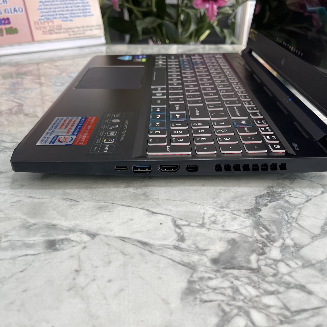Gaming-Đồ họa Acer Predator Triton 300 PT315-53-71DJ MÁY LIKENEW (CÒN BẢO HÀNH HÃNG) Core i7-11800H RAM 16GB SSD 512GB Nvidia GeForce RTX 3070( 8GB GDDR6), Màn hình 15.6 inch QHD IPS 165Hz 