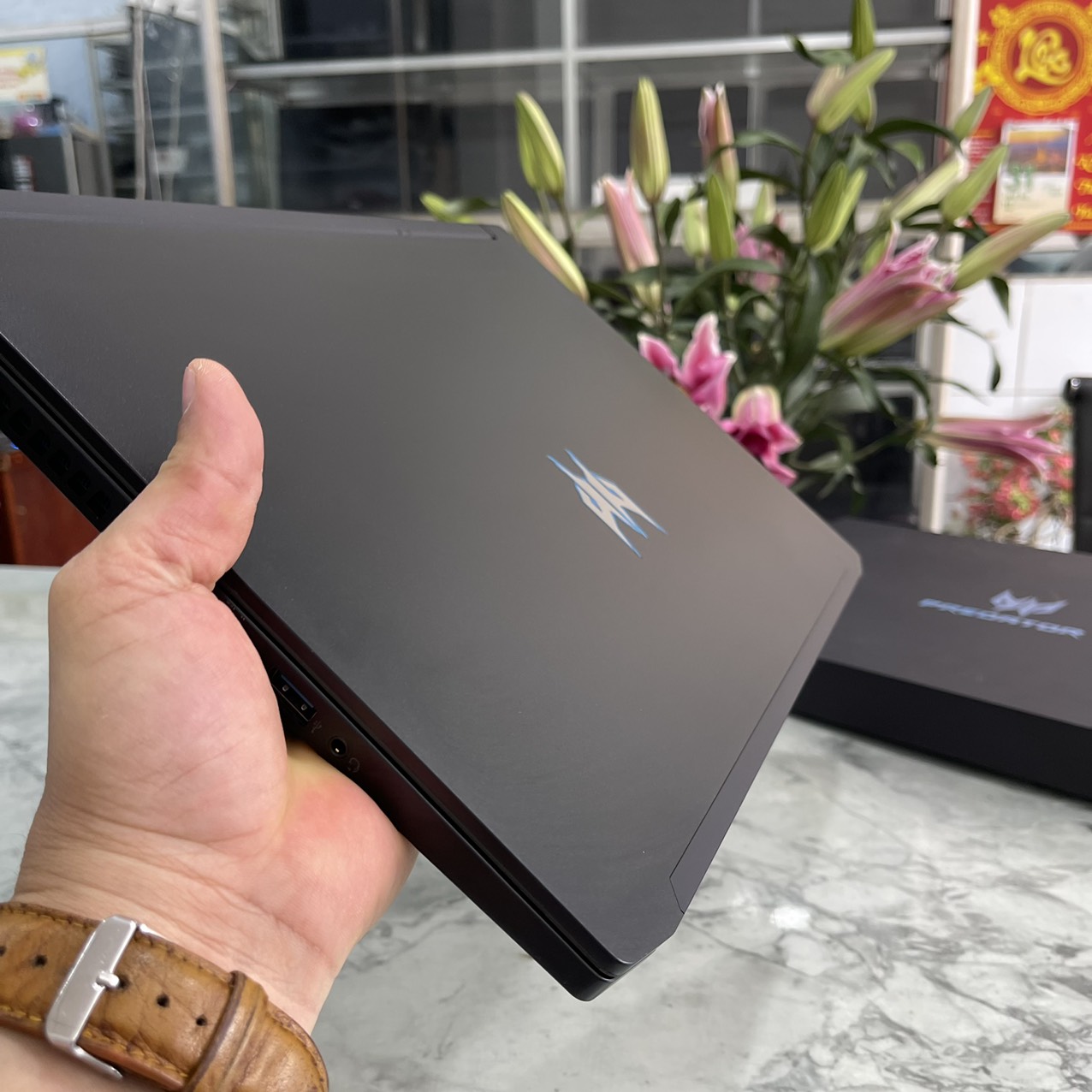 Gaming-Đồ họa Acer Predator Triton 300 PT315-53-71DJ MÁY LIKENEW (CÒN BẢO HÀNH HÃNG) Core i7-11800H RAM 16GB SSD 512GB Nvidia GeForce RTX 3070( 8GB GDDR6), Màn hình 15.6 inch QHD IPS 165Hz 