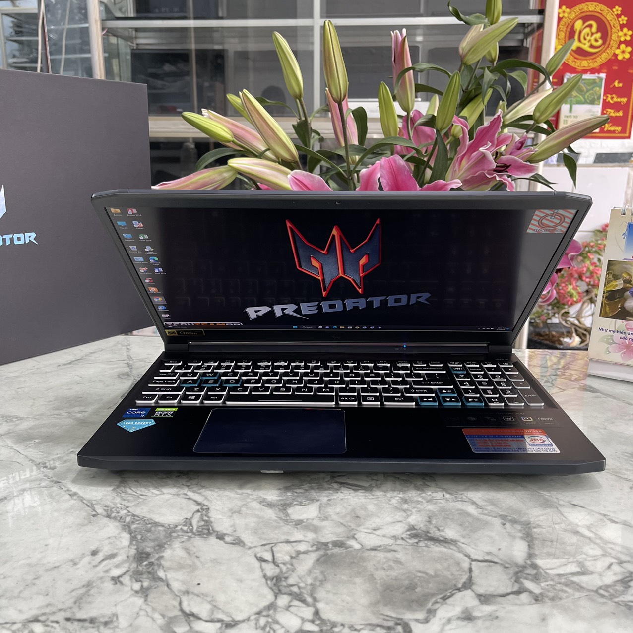 Gaming-Đồ họa Acer Predator Triton300 PT315-53-75LQ MÁY LIKENEW Core i7-11800H RAM 16GB SSD 512GB Nvidia GeForce RTX 3060( 6GB ), Màn hình 15.6 inch QHD IPS 165Hz 