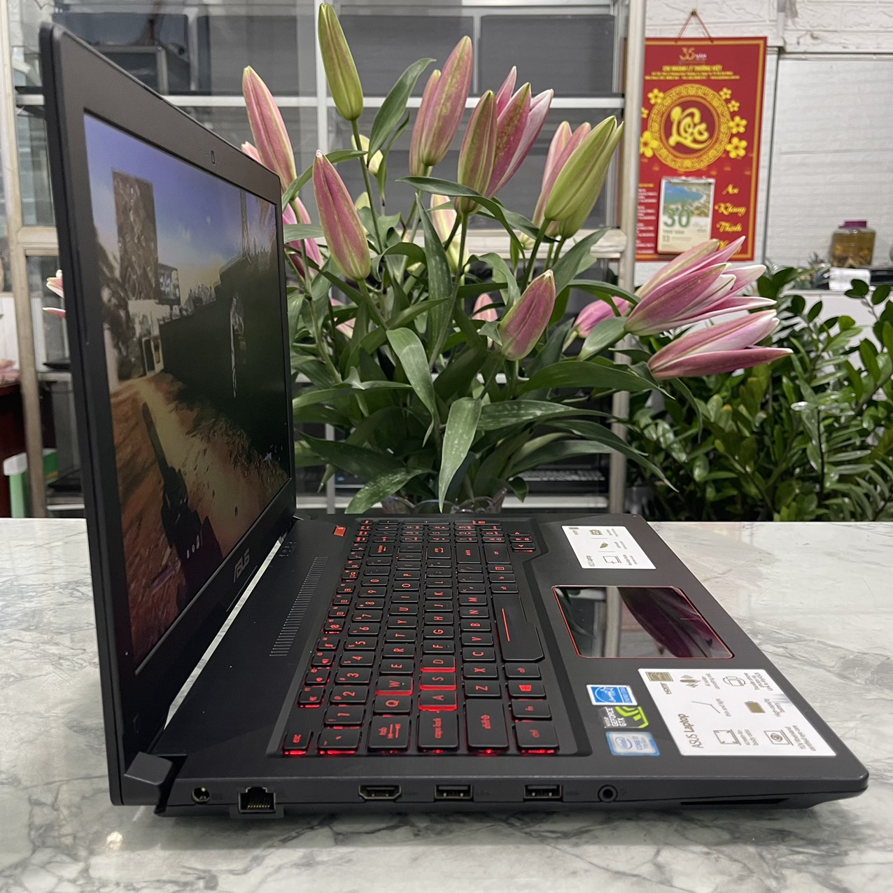 Gaming - Đồ Họa  Asus FX503VD Core I7-7700HQ Ram 16gb Ssd 128gb Và 500gb Hdd Card GTX 1050 4GB Màn Hình 15.6''Inch Fhd IPS 