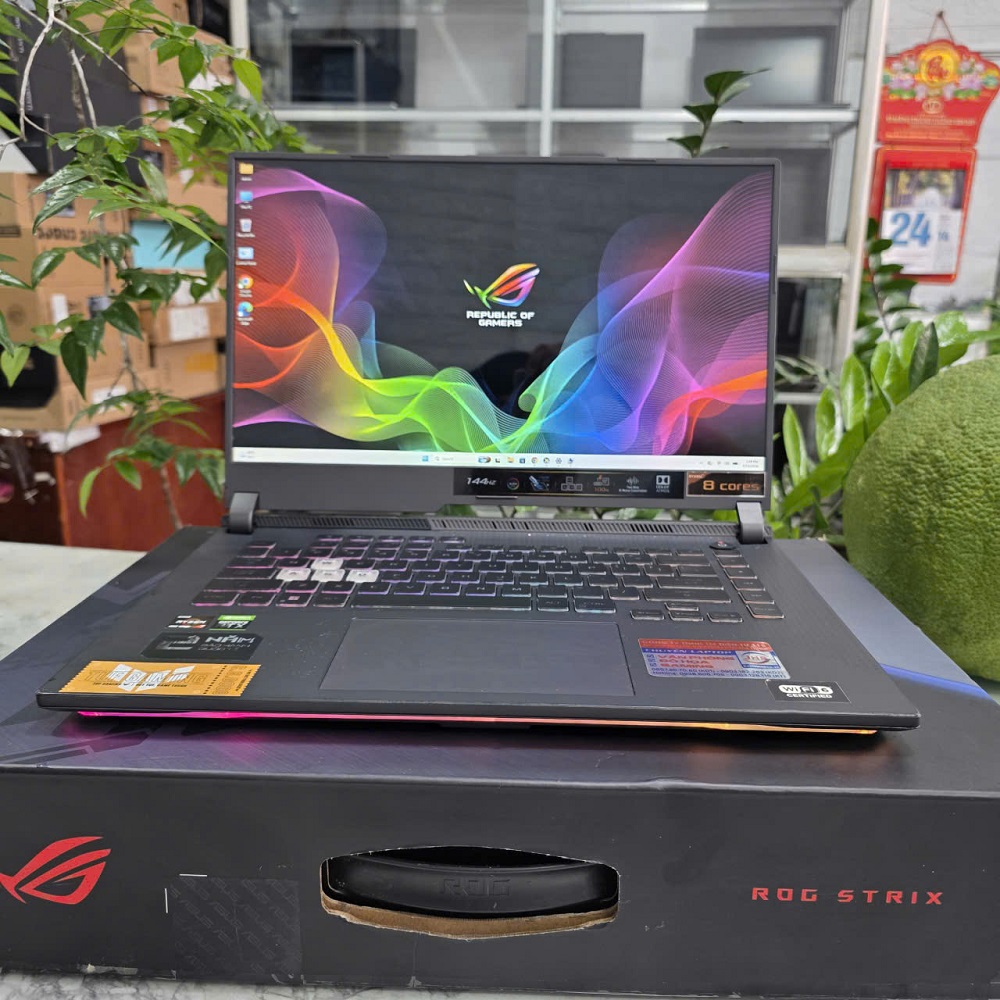 Gaming - Đồ Họa Asus ROG Strix G15 G513IE-HN246W RYZEN 7 4800H RAM 8GB SSD 512GB RTX 3050 Ti 4Gb GDDR6 MÀN HÌNH : 15.6 Inch IPS 144Hz