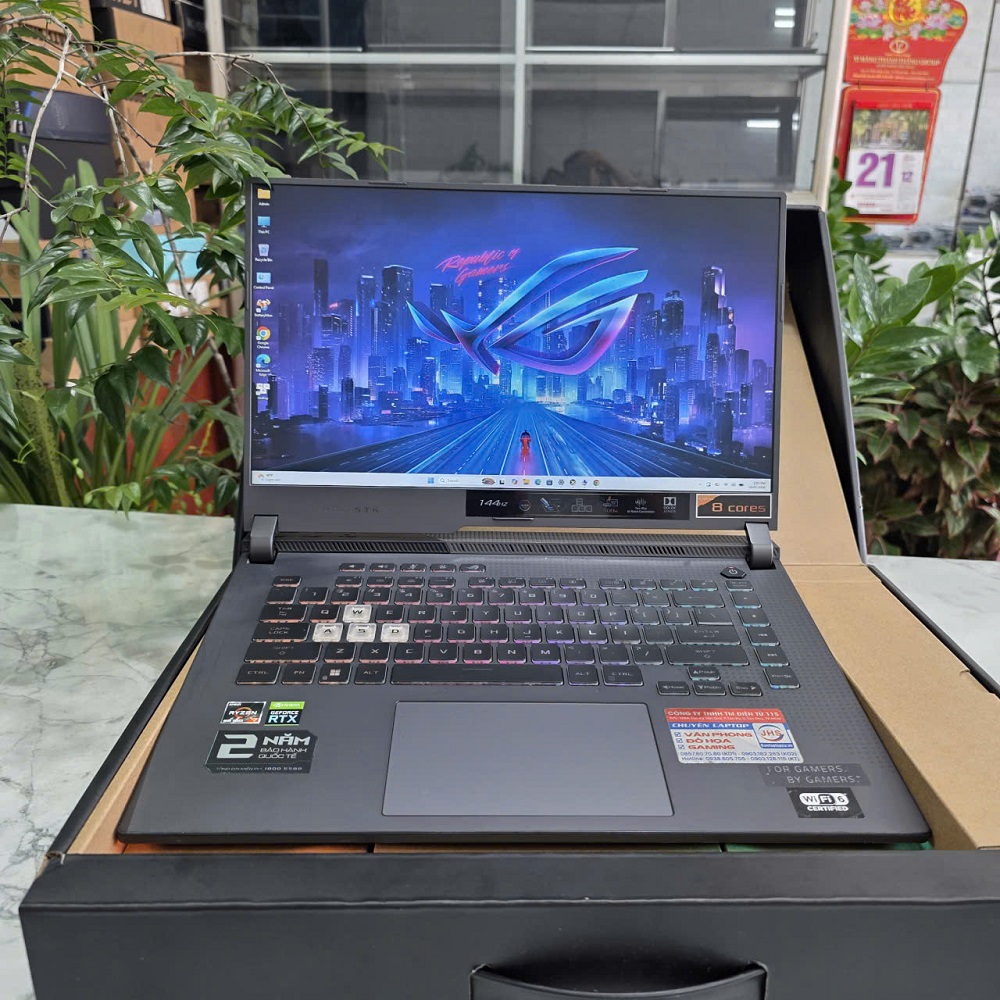 Gaming - Đồ Họa ASUS ROG Strix G15 G513IE-HN246W RYZEN 7 4800H RAM 16GB SSD 512GB RTX 3050 Ti 4Gb GDDR6 MÀN HÌNH : 15.6 Inch IPS 144Hz