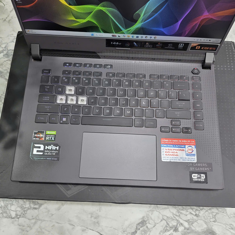Gaming - Đồ Họa ASUS ROG Strix G15 G513IE-HN246W RYZEN 7 4800H RAM 16GB SSD 512GB RTX 3050 Ti 4Gb GDDR6 MÀN HÌNH : 15.6 Inch IPS 144Hz