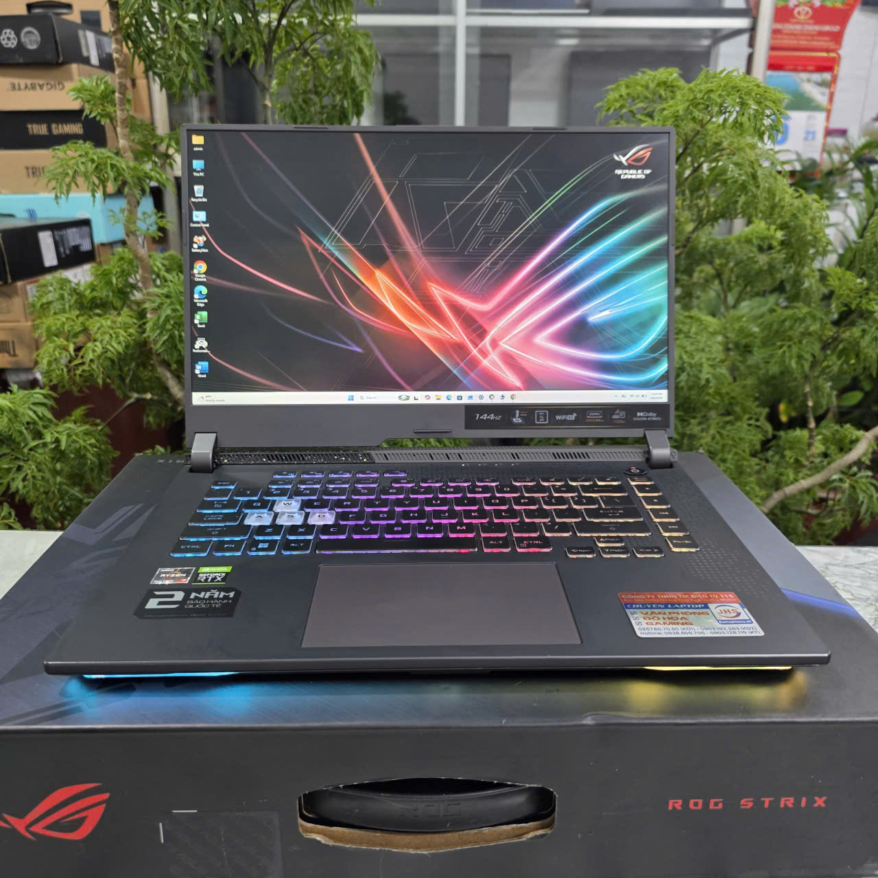 Gaming - Đồ Họa Asus ROG Strix G15 G513RC MÁY Likenew RYZEN 7-6800H RAM 16GB SSD 512GB RTX 3050 8GB MÀN HÌNH : 15.6" Fhd IPS 144Hz