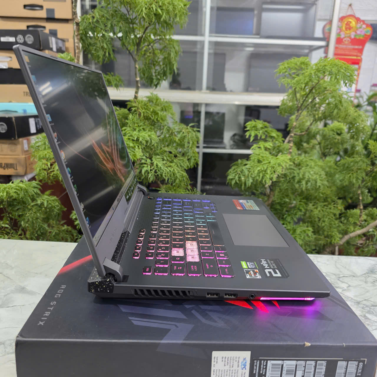 Gaming - Đồ Họa Asus ROG Strix G15 G513RC MÁY Likenew RYZEN 7-6800H RAM 16GB SSD 512GB RTX 3050 8GB MÀN HÌNH : 15.6" Fhd IPS 144Hz
