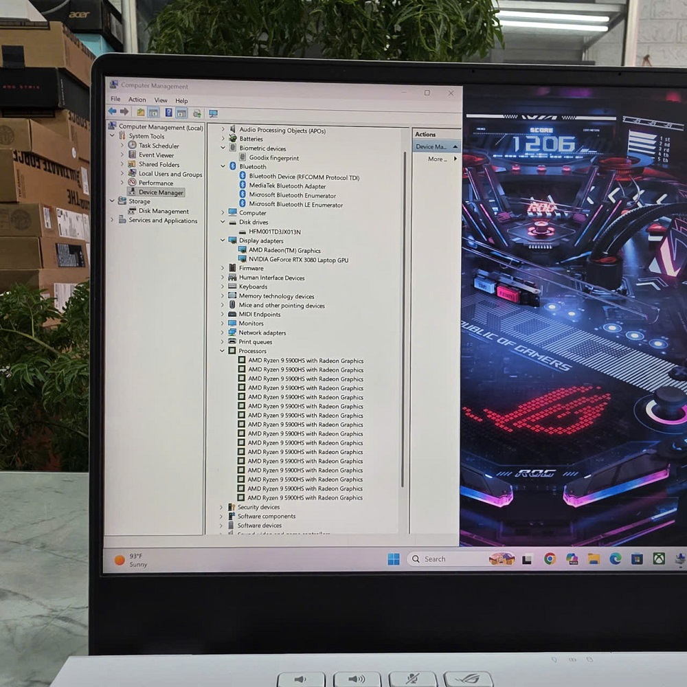 Gaming - Đồ Họa ASUS ROG Zephyrus G15 GA503QS RYZEN 9 5900HS RAM 32GB SSD 1.000GB RTX 3080 8GB GDDR6 MÀN HÌNH : 15.6'' Inch 2K WQHD 165Hz