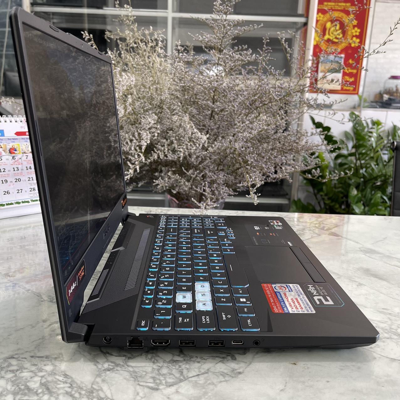  Asus TUF A15 FA506IHR Ryzen 5 4600H Ram 16gb Ssd 512gb Card GTX 1650 (4GB) Màn Hình 15.6 Inch IPS Fhd 144Hz.