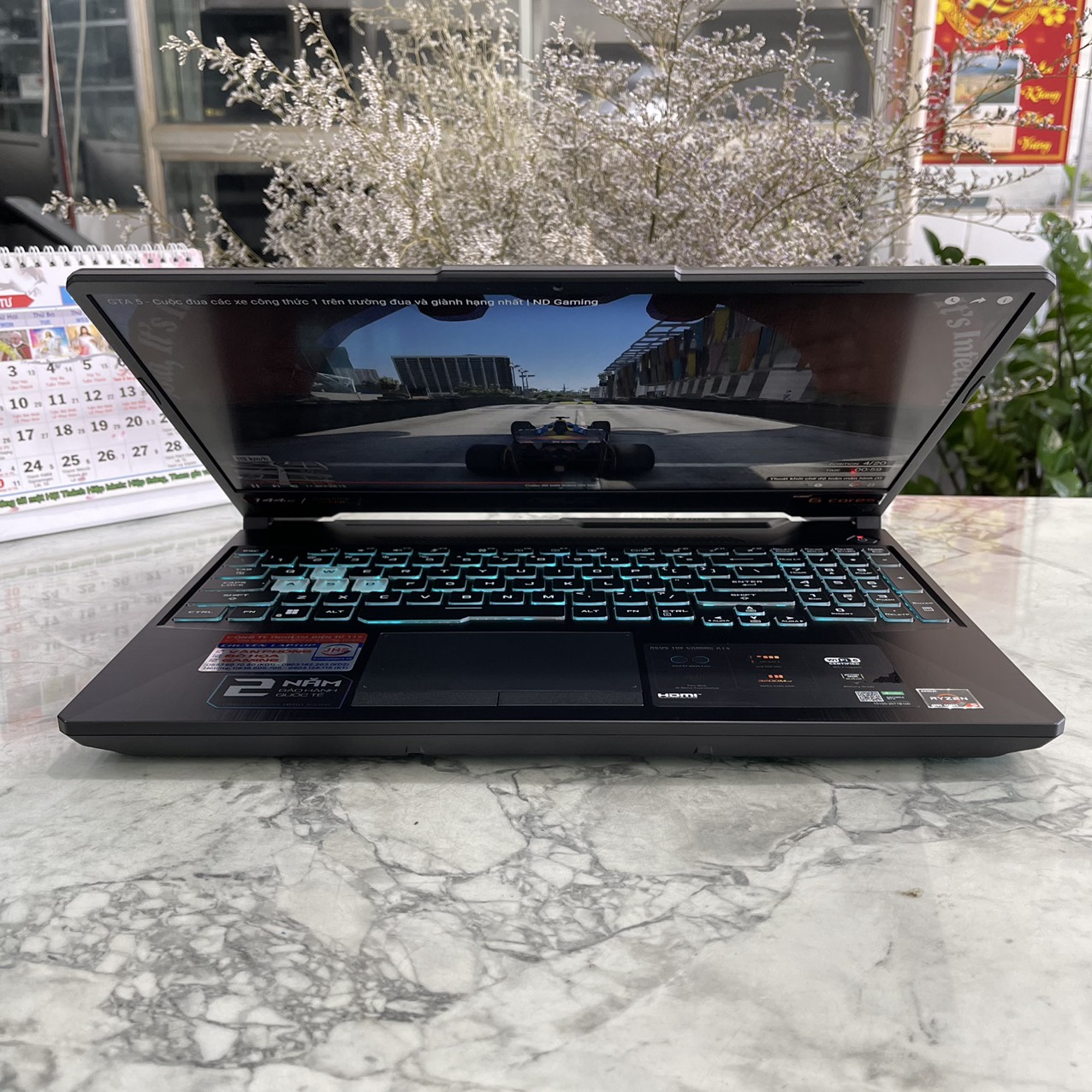  Asus TUF A15 FA506IHR Ryzen 5 4600H Ram 16gb Ssd 512gb Card GTX 1650 (4GB) Màn Hình 15.6 Inch IPS Fhd 144Hz.