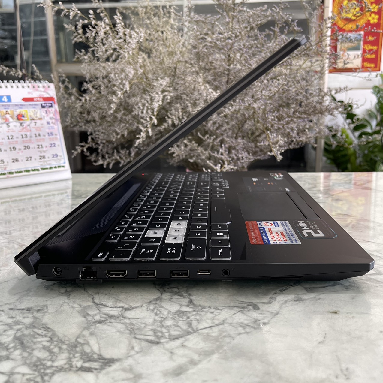  Asus TUF A15 FA506IHR Ryzen 5 4600H Ram 16gb Ssd 512gb Card GTX 1650 (4GB) Màn Hình 15.6 Inch IPS Fhd 144Hz.
