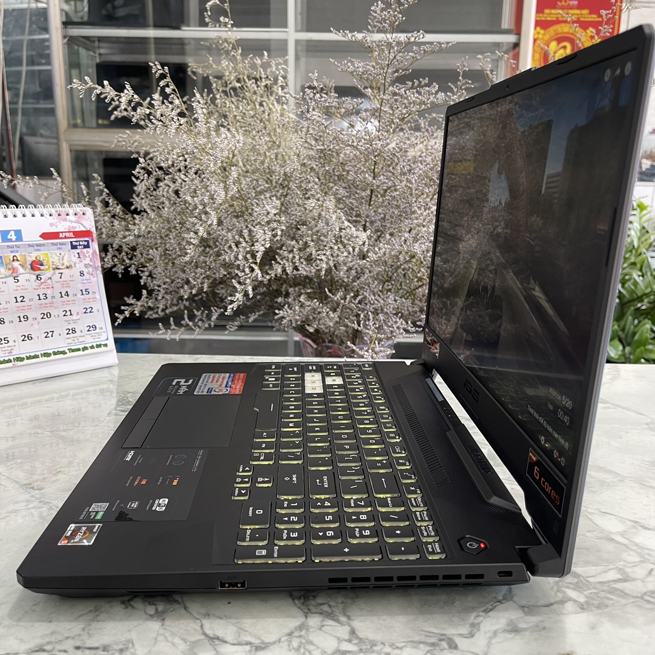  Asus TUF A15 FA506IHR Ryzen 5 4600H Ram 16gb Ssd 512gb Card GTX 1650 (4GB) Màn Hình 15.6 Inch IPS Fhd 144Hz.