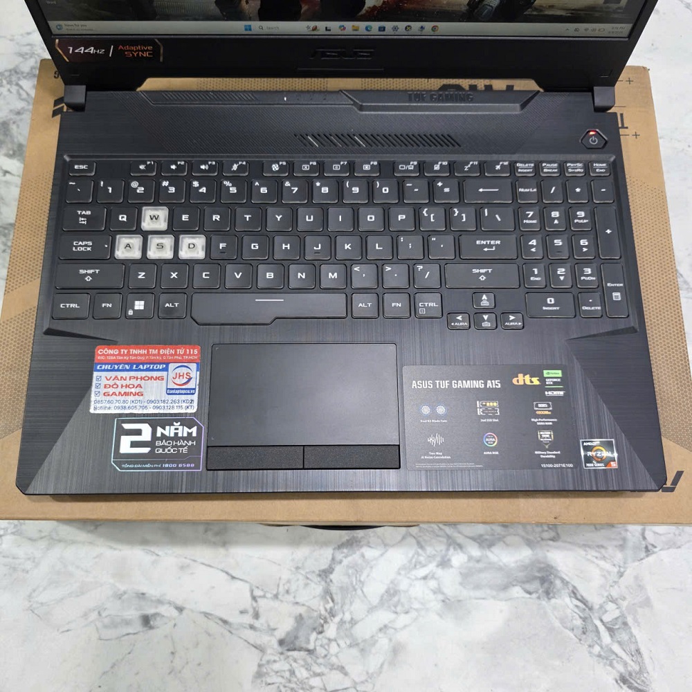 Gaming - Đồ Họa ASUS TUF A15 FA506NF RYZEN 5-7535HS RAM 8GB SSD 512GB RTX 2050 4GB MÀN HÌNH : 15.6 INCH IPS 144Hz
