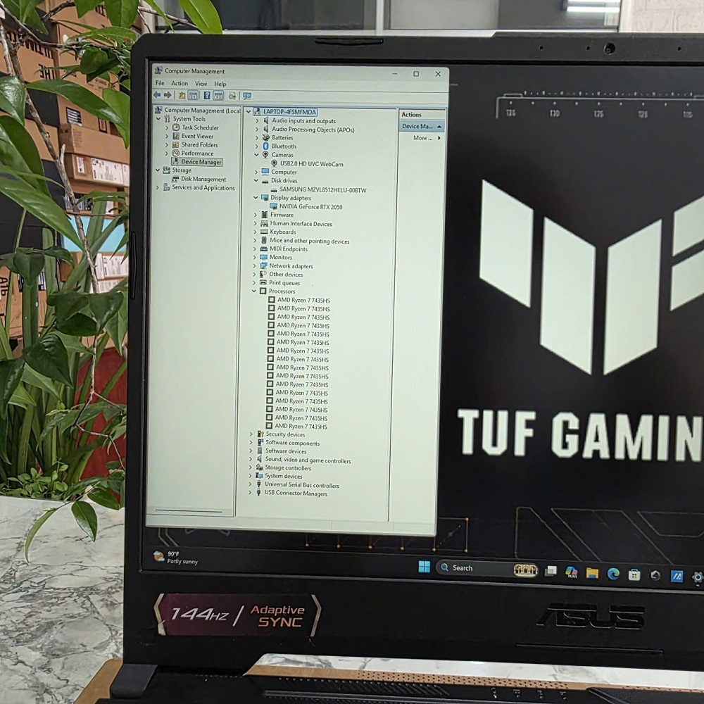 Gaming - Đồ Họa ASUS TUF A15 FA506NFR RYZEN 7 7435HS RAM 16GB SSD 512GB RTX 2050 4GB GDDR6 MÀN HÌNH : 15.6 Inch IPS 144Hz