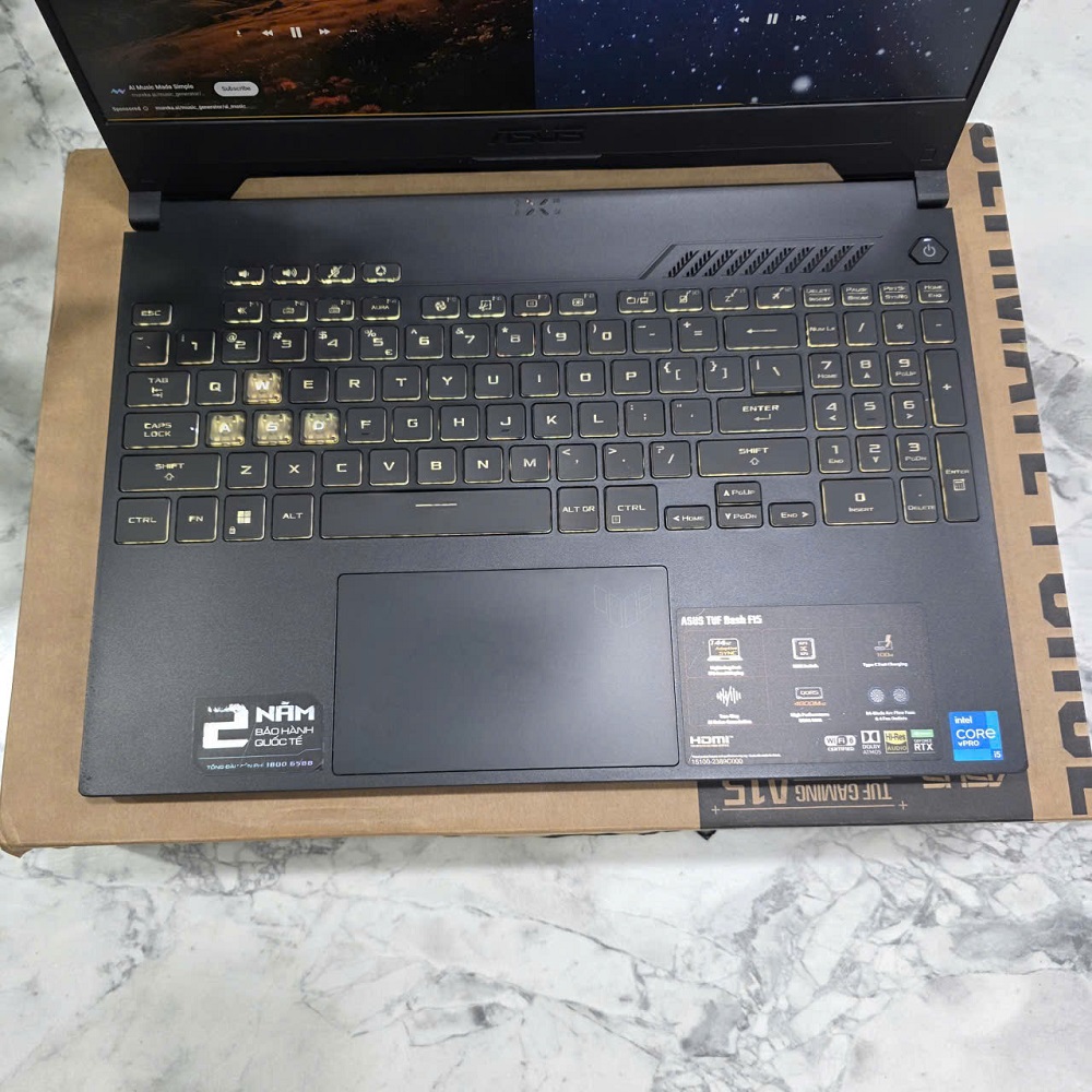 Gaming - Đồ Họa Asus TUF Dash F15 FX517ZC CORE I5-12450H RAM 8GB SSD 512GB RTX 3050 (4GB) MÀN HÌNH : 15.6 Inch 144Hz