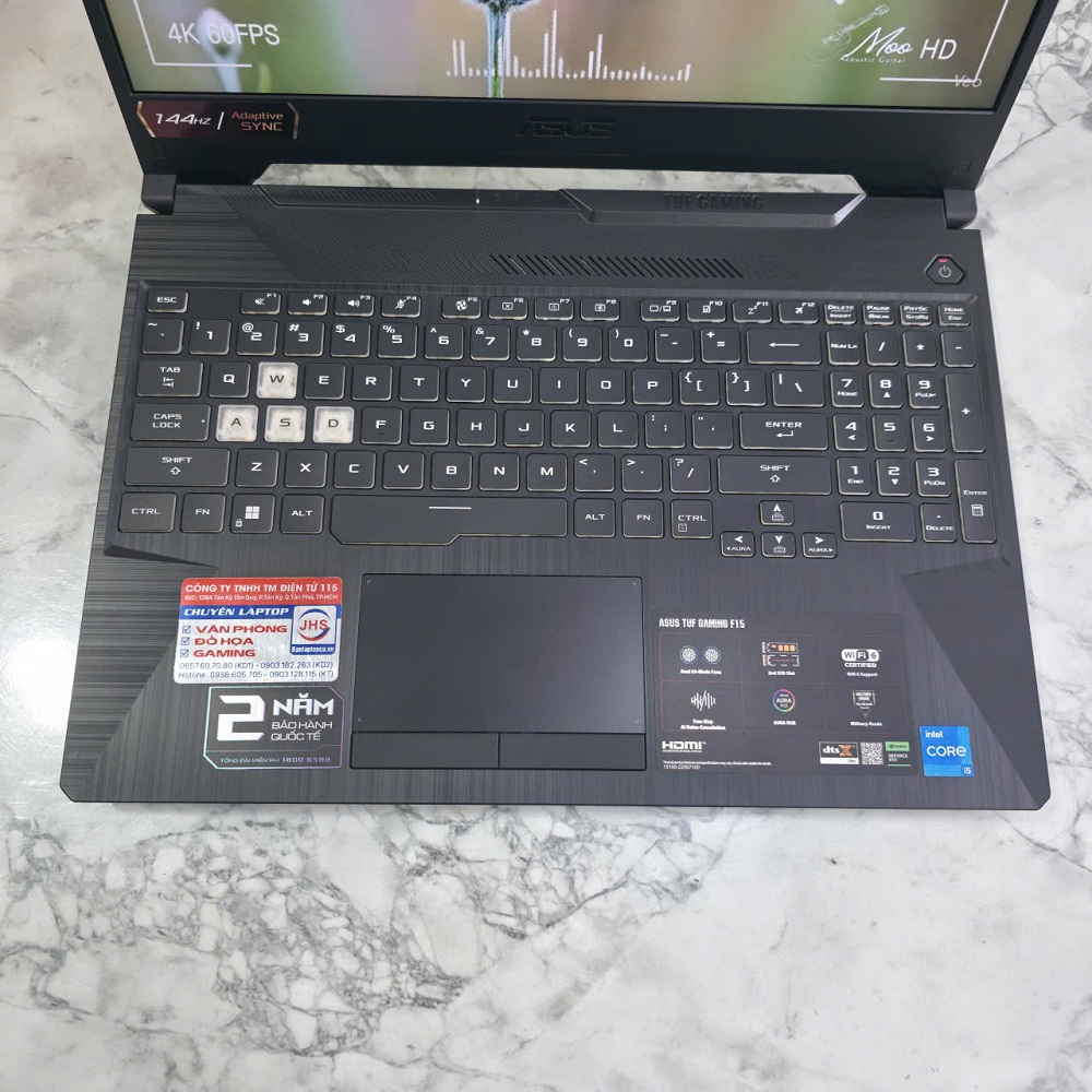 Gaming - Đồ Họa Asus TUF F15 FX506HF CORE I5-11400H RAM 8GB SSD 512GB Vga RTX 2050 4GB MÀN HÌNH : 15.6 Inch IPS 144Hz