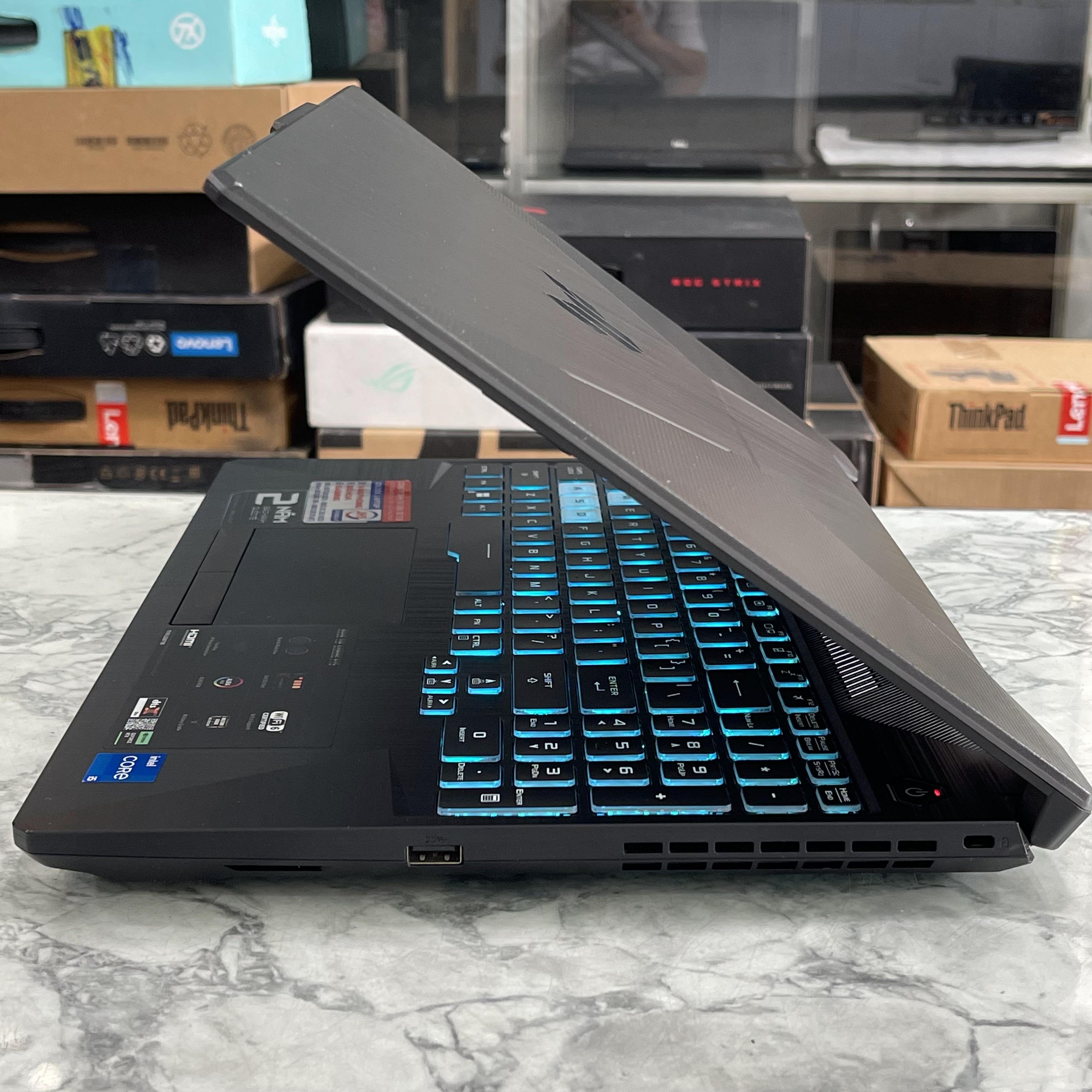  Asus TUF F15 FX506HF (Hàng Likenew-Fullbox-Còn bảo Hành Hãng) Core I5-11260H Ram 16gb Ssd 512gb Vga RTX 2050 4GB  Màn 15.6 Inch IPS 144Hz