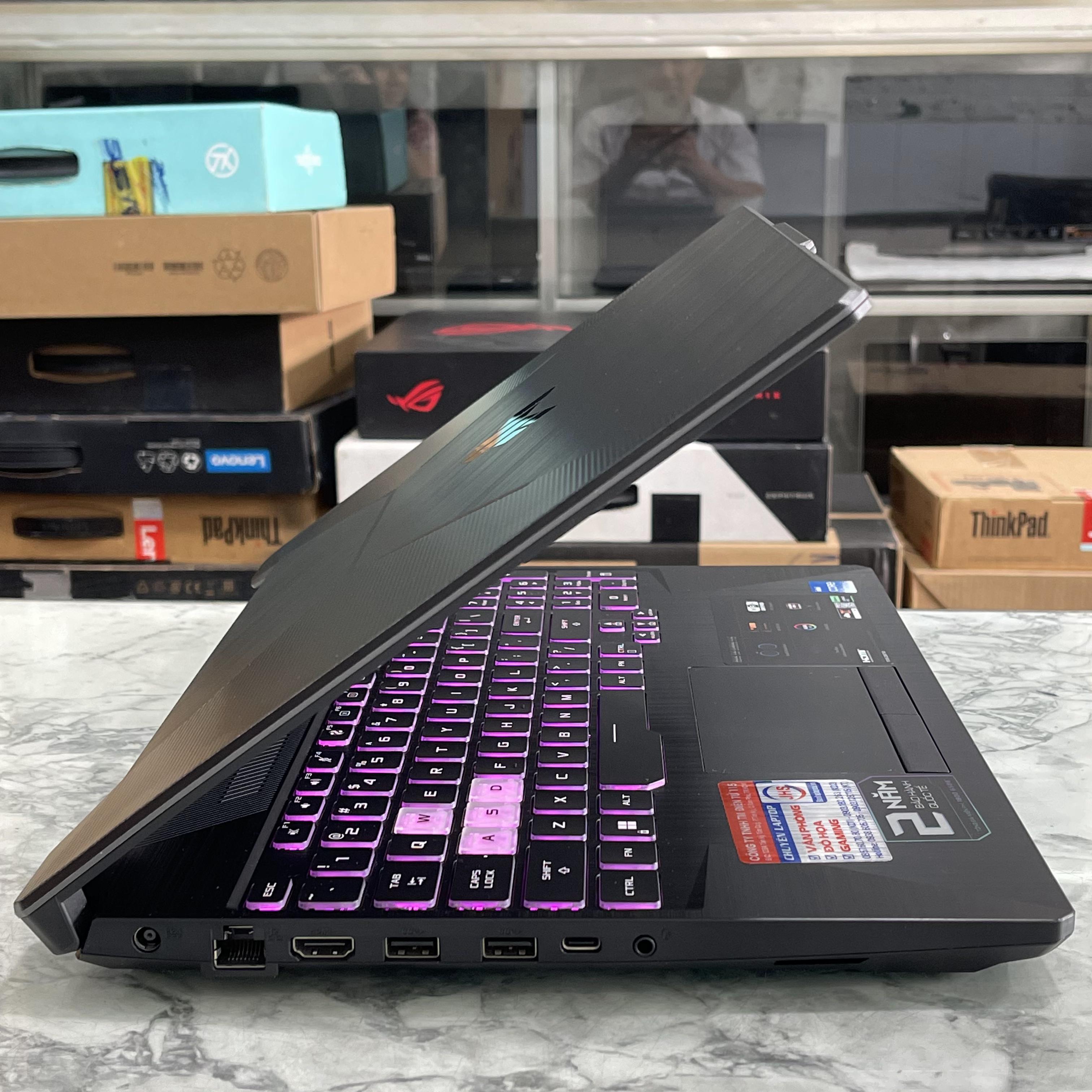  Asus TUF F15 FX506HF (Hàng Likenew-Fullbox-Còn bảo Hành Hãng) Core I5-11260H Ram 16gb Ssd 512gb Vga RTX 2050 4GB  Màn 15.6 Inch IPS 144Hz