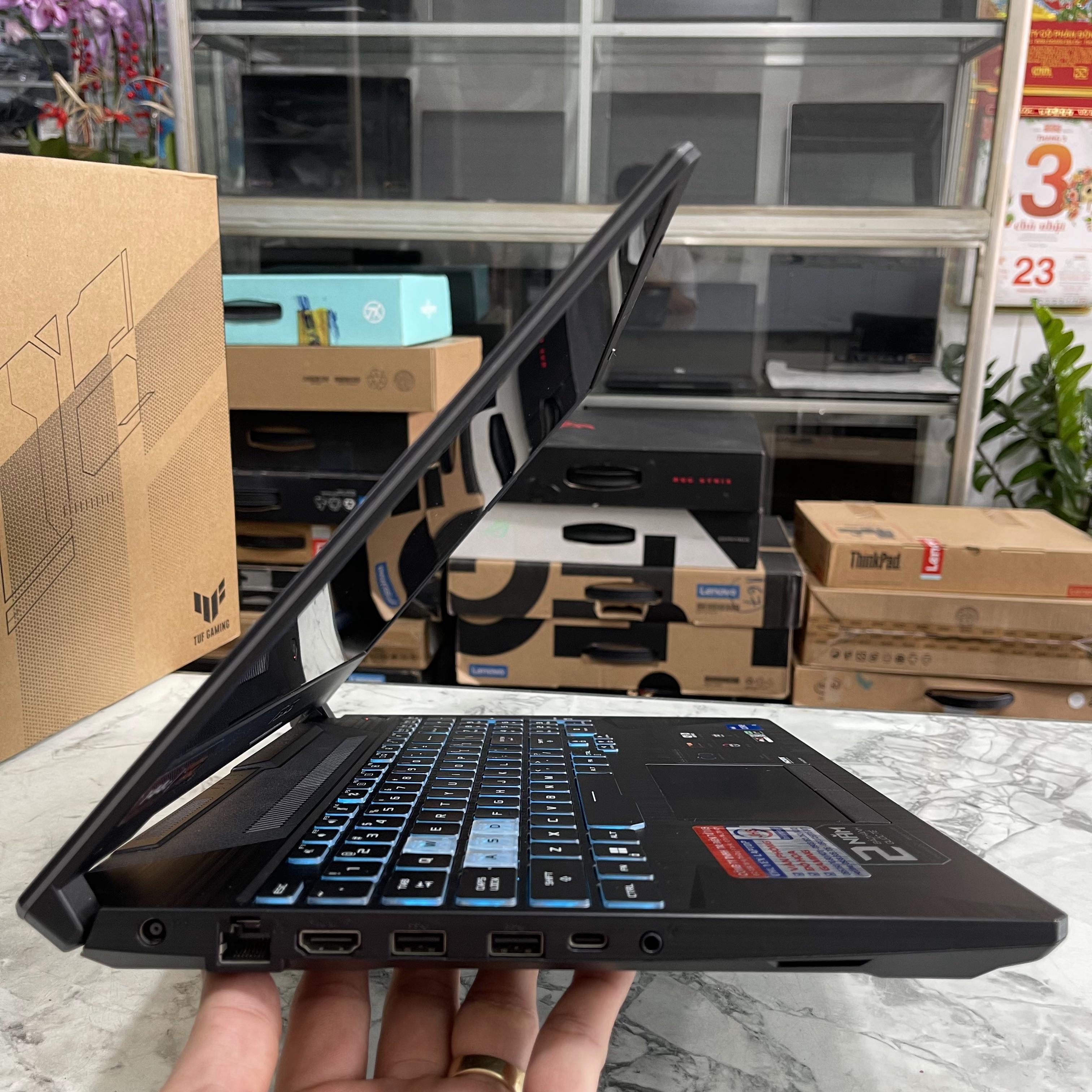  Asus TUF F15 FX506HF (Hàng Likenew-Fullbox-Còn bảo Hành Hãng) Core I5-11260H Ram 16gb Ssd 512gb Vga RTX 2050 4GB  Màn 15.6 Inch IPS 144Hz
