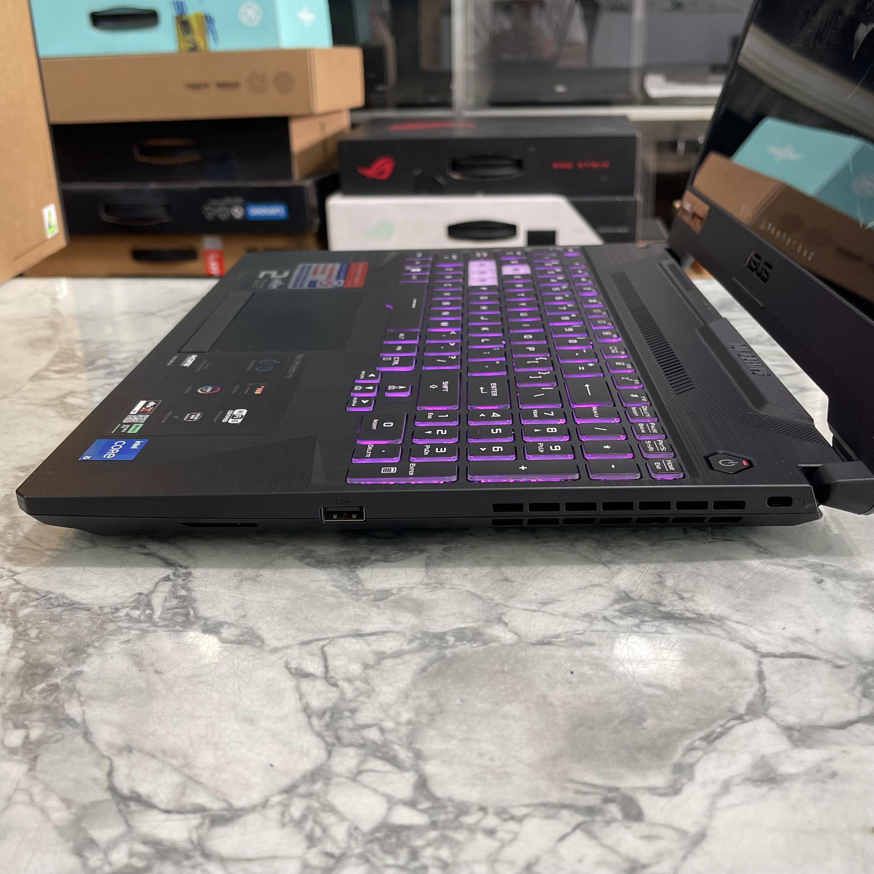  Asus TUF F15 FX506HF (Hàng Likenew-Fullbox-Còn bảo Hành Hãng) Core I5-11260H Ram 16gb Ssd 512gb Vga RTX 2050 4GB  Màn 15.6 Inch IPS 144Hz