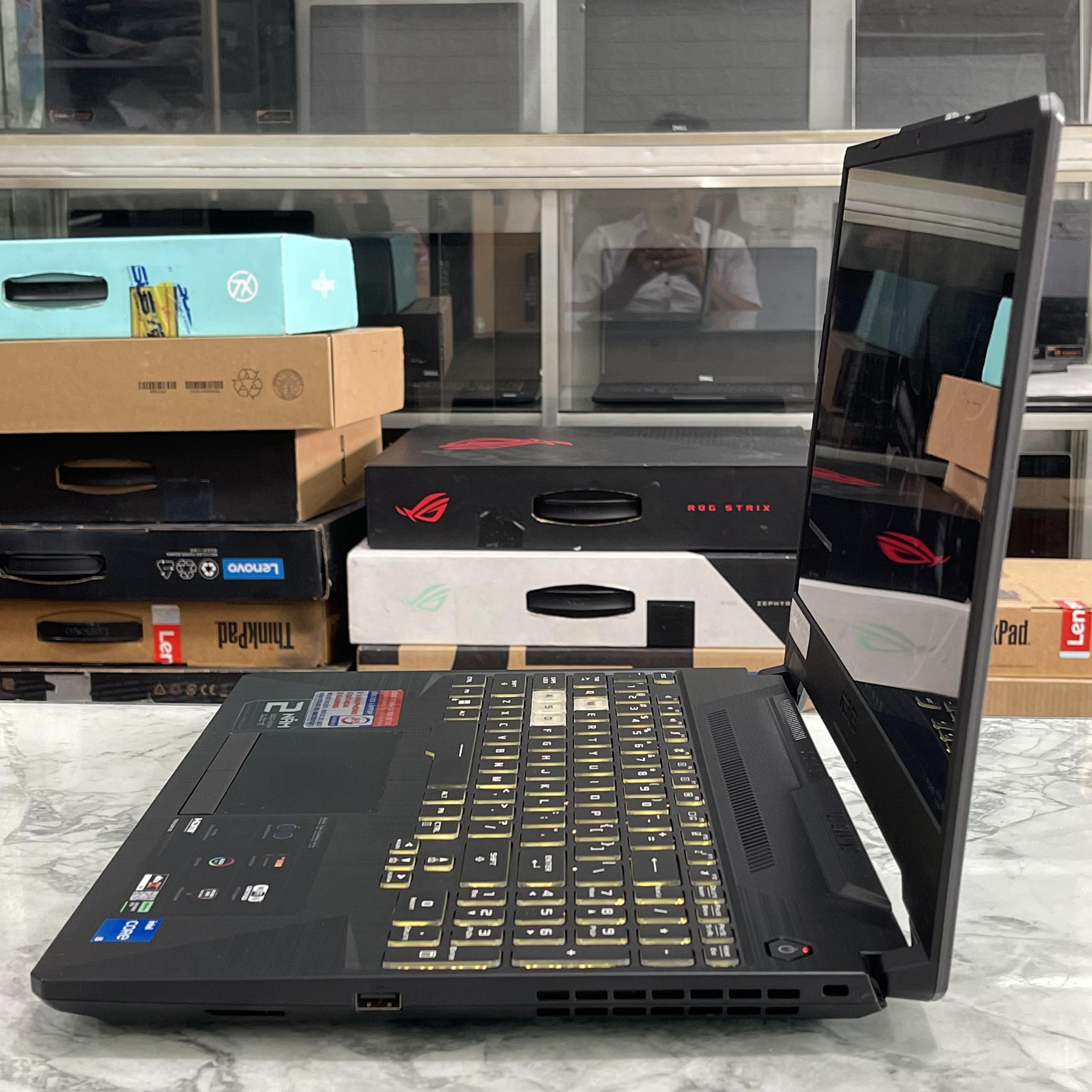  Asus TUF F15 FX506HF (Hàng Likenew-Fullbox-Còn bảo Hành Hãng) Core I5-11260H Ram 16gb Ssd 512gb Vga RTX 2050 4GB  Màn 15.6 Inch IPS 144Hz