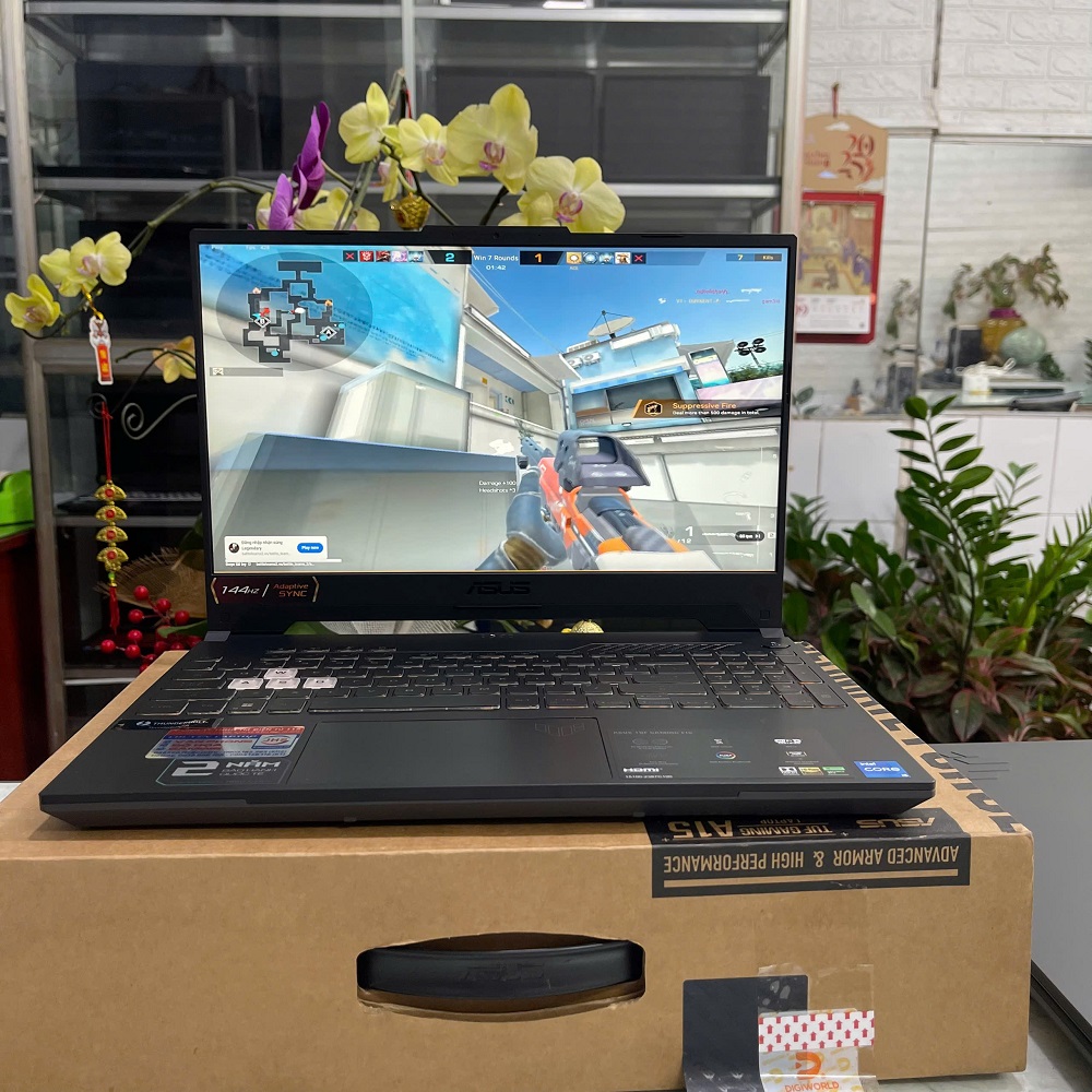 Gaming - Đồ Họa  Asus TUF F15 FX507ZC4-HN095W (Máy LikeNew-Full Box-Bảo Hành Hãng) CORE I5-12500H RAM 16Gb SSD 512GB RTX 3050 4GB MÀN HÌNH : 15.6” Fhd 144Hz IPS