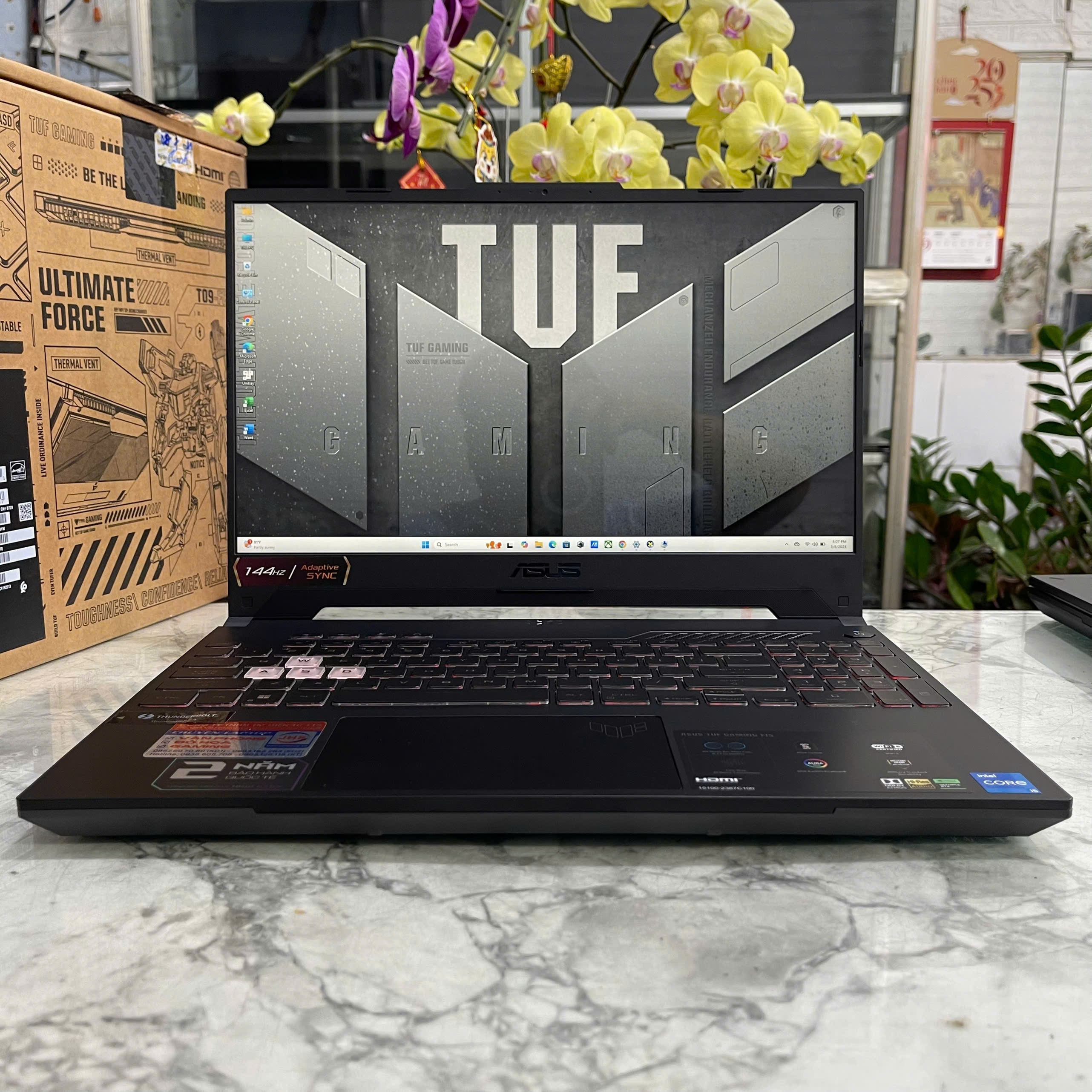 Gaming - Đồ Họa Asus TUF F15 FX507ZC4 (Máy LikeNew-Full Box-Bảo Hành Hãng) Core I5-12500H Ram 16Gb Ssd 1.000Gb RTX 3050 4GB Màn 15.6” IPS 144Hz 